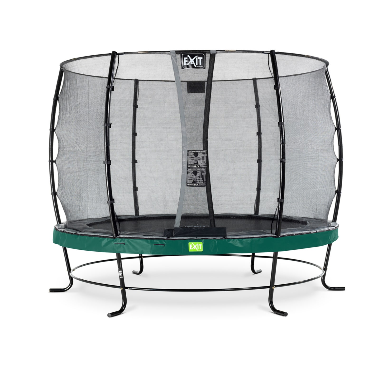 EXIT Elegant 305 (10ft) RUND + Sicherheitsnetz Economy gr&uuml;n 
