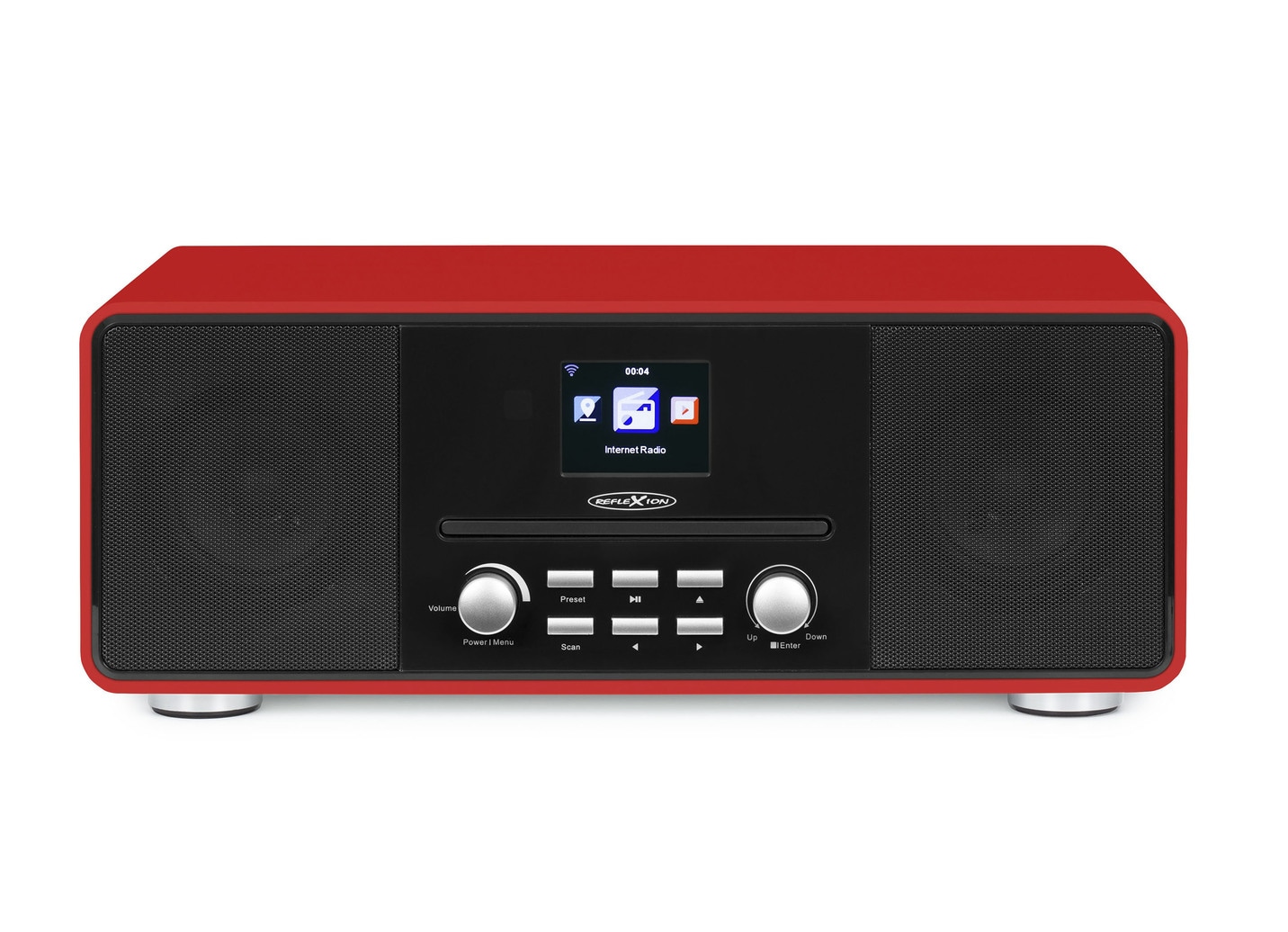 REFLEXION Internet/DAB+/UKW-Radio HRA19INT rot 