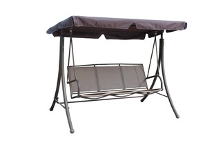 Hollywoodschaukel ANNA, grau/schwarz 