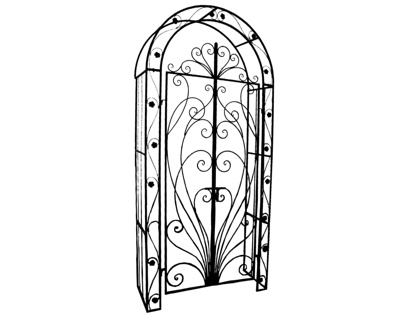 Pforte mit Rosenbogen BAGANA 