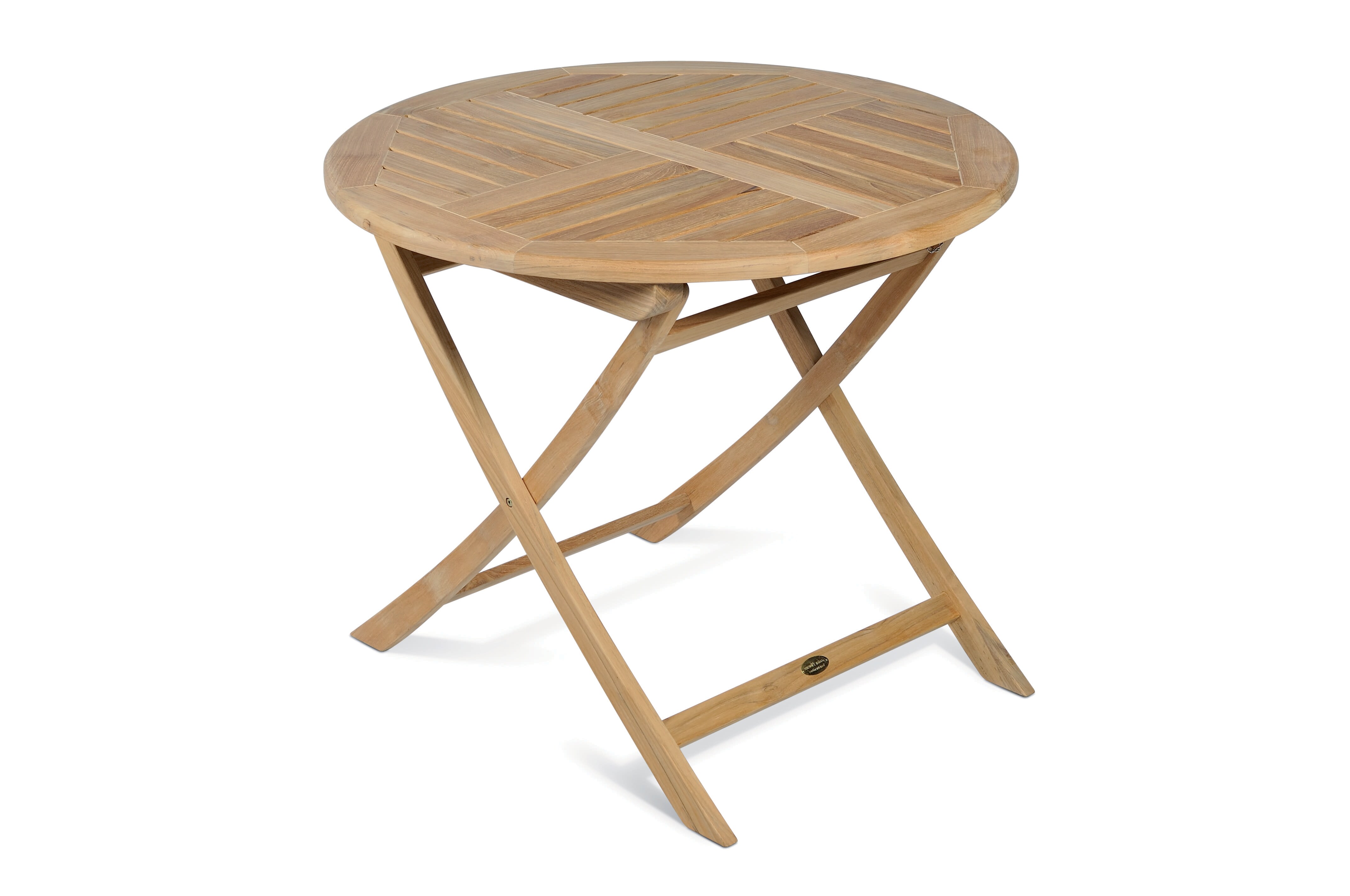 Tisch SOLO, klappbar, rund &Oslash; 90, Teak 