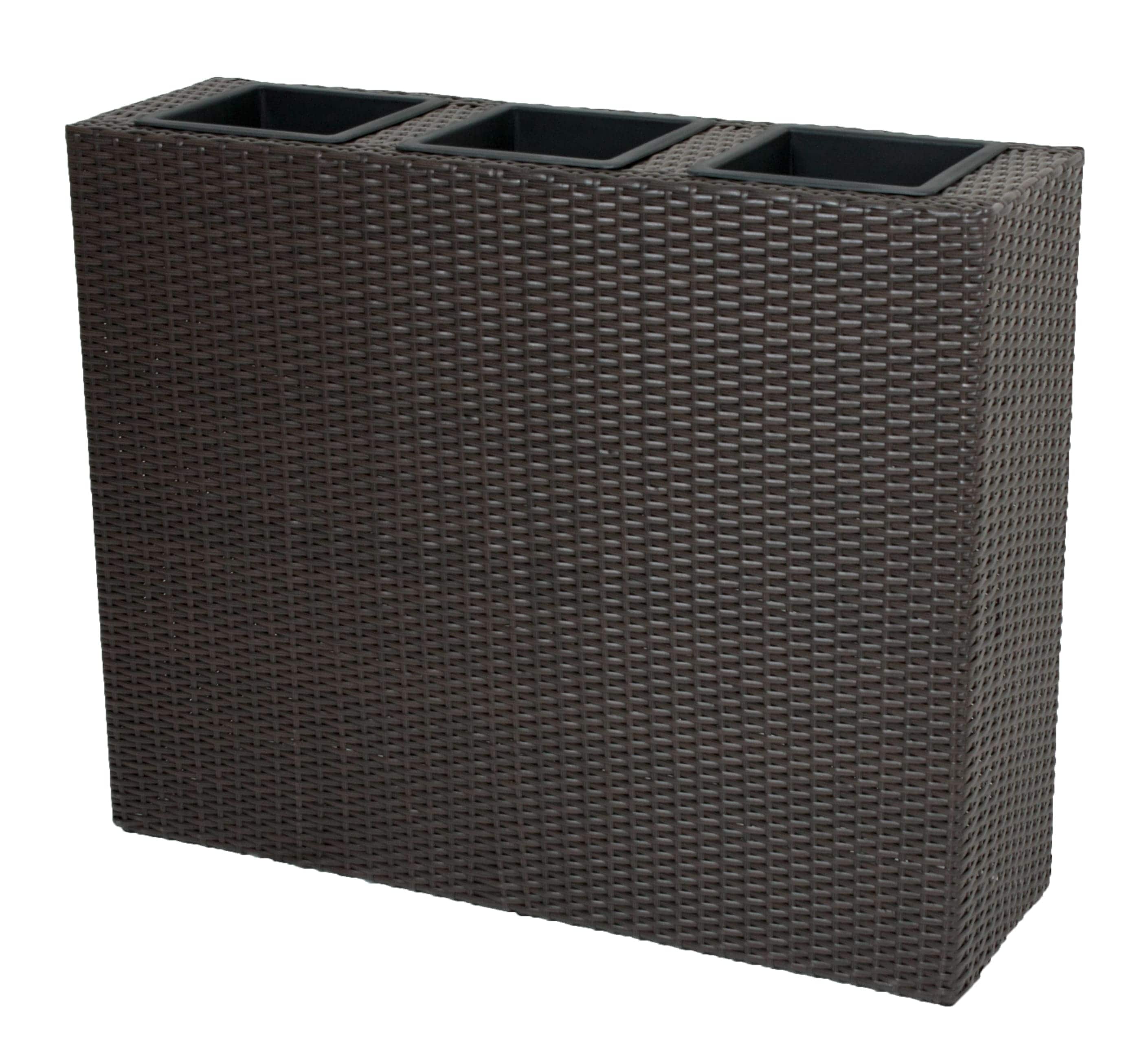 Raumtrenner mit 3 Pflanzt&ouml;pfen 