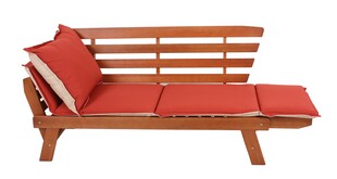 Bank FORTUNA mit umklappbaren Armlehnen 