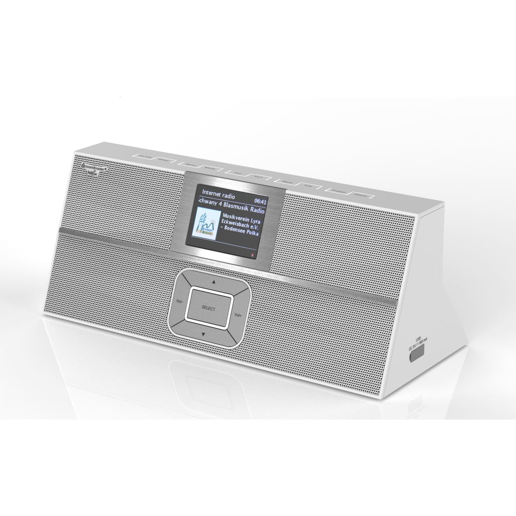 Soundmaster IR3300SI DAB+/UKW Internetradio mit Bluetooth und Amazon Alexa Sprachsteuerung 