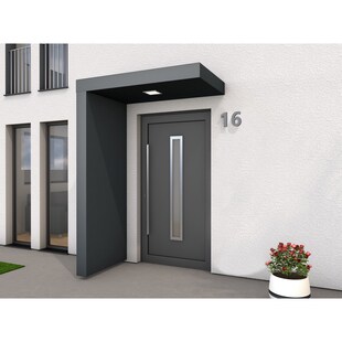 Gutta BS PLUS 160 Rechteckvordach mit Seitenteil links 