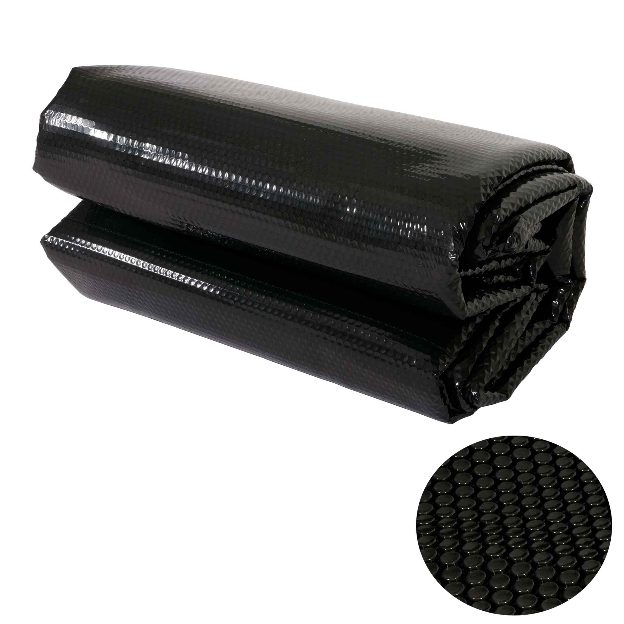 Pool-Abdeckung W&auml;rmeplane Abdeckplane Solarplane Solarabdeckung, St&auml;rke: 200 &micro;m ~ rund 4,57m schwarz 