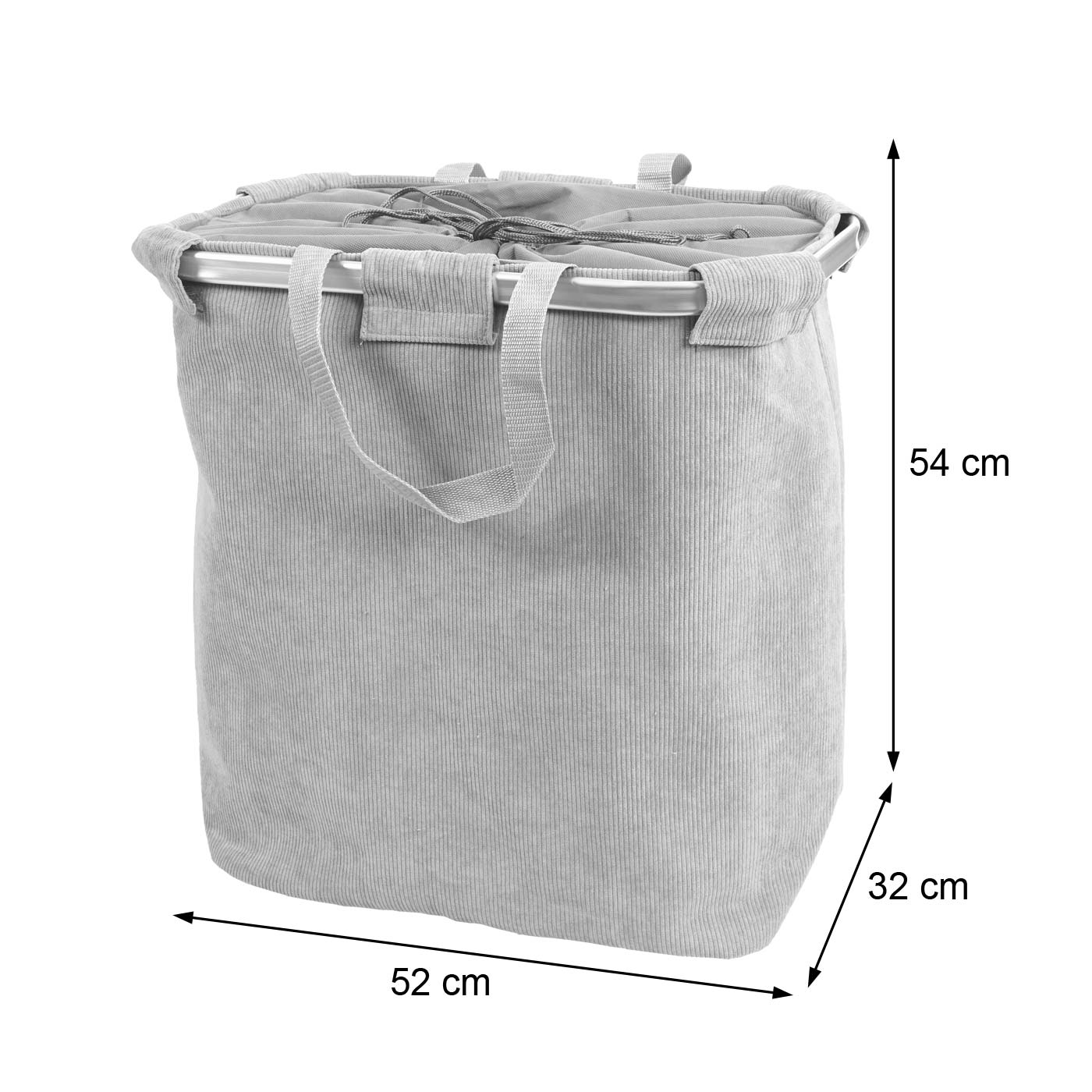 2 Stück Wäschesack Mit Riemen – Extra Groß (71x104 Cm), Reißfest Mit Kordelzug