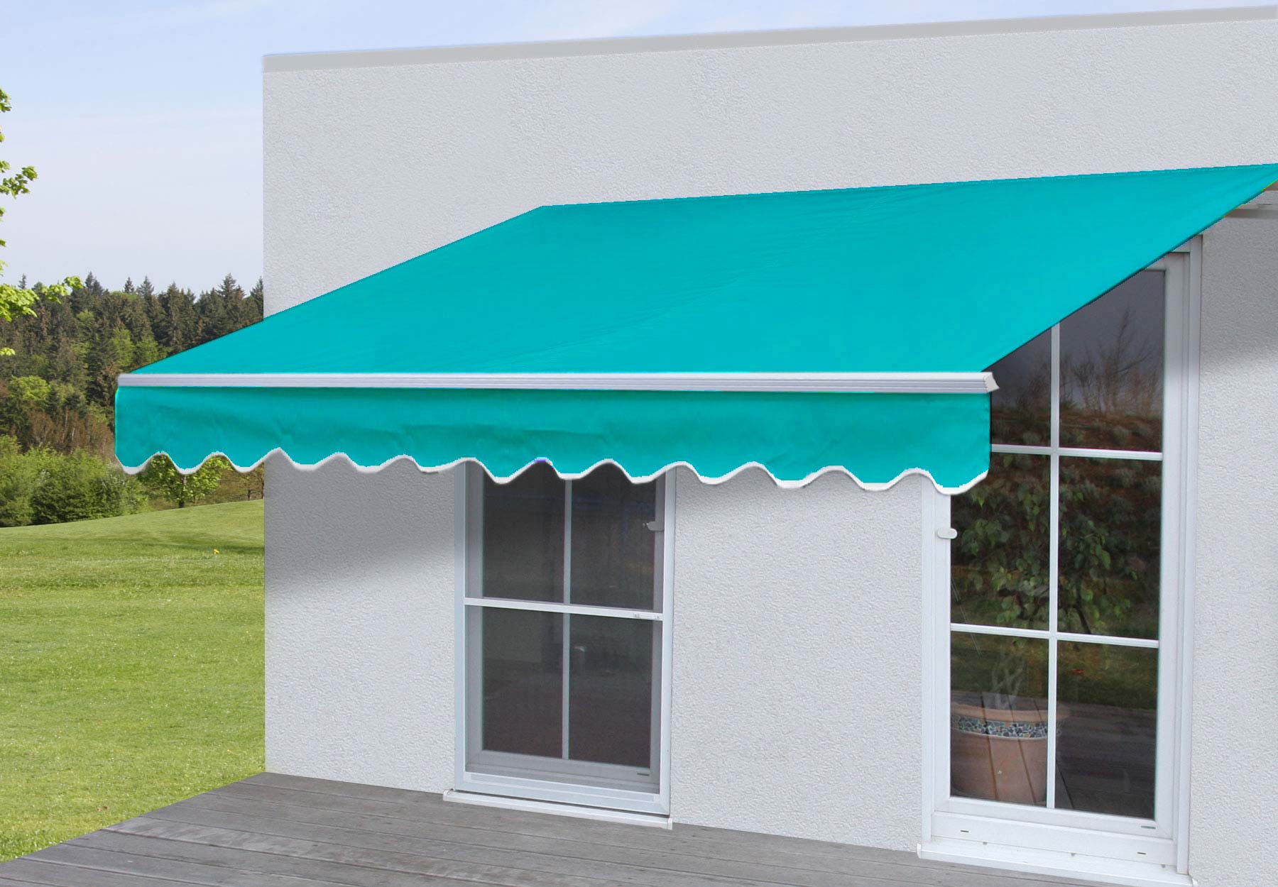 Alu-Markise MCW-E49, Gelenkarmmarkise Sonnenschutz 2,5x2m 