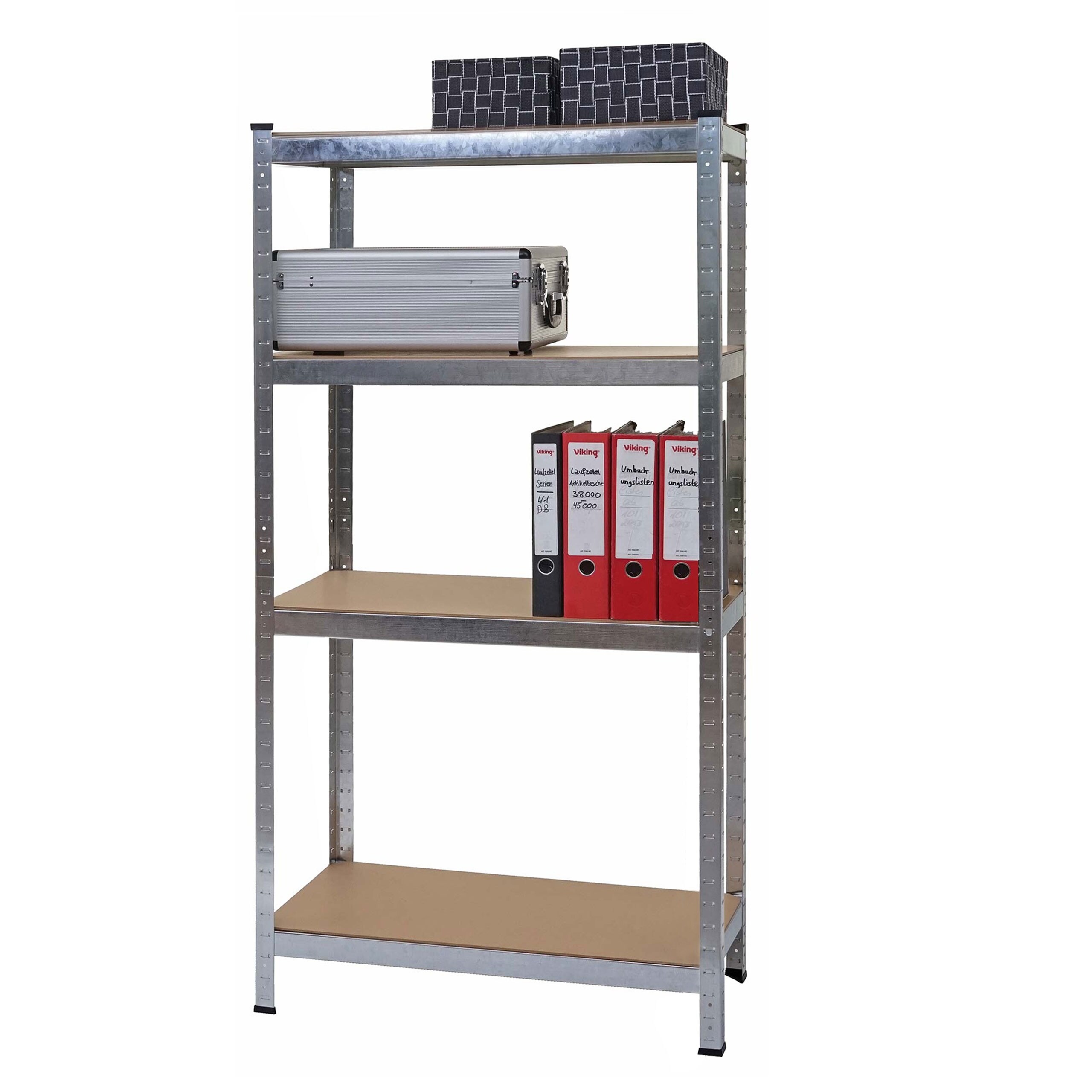 Schwerlastregal MCW-D67, Werkstattregal Steckregal, 160x80x40cm, Traglast bis 320kg MVG-zertifiziert ~ verzinkt 