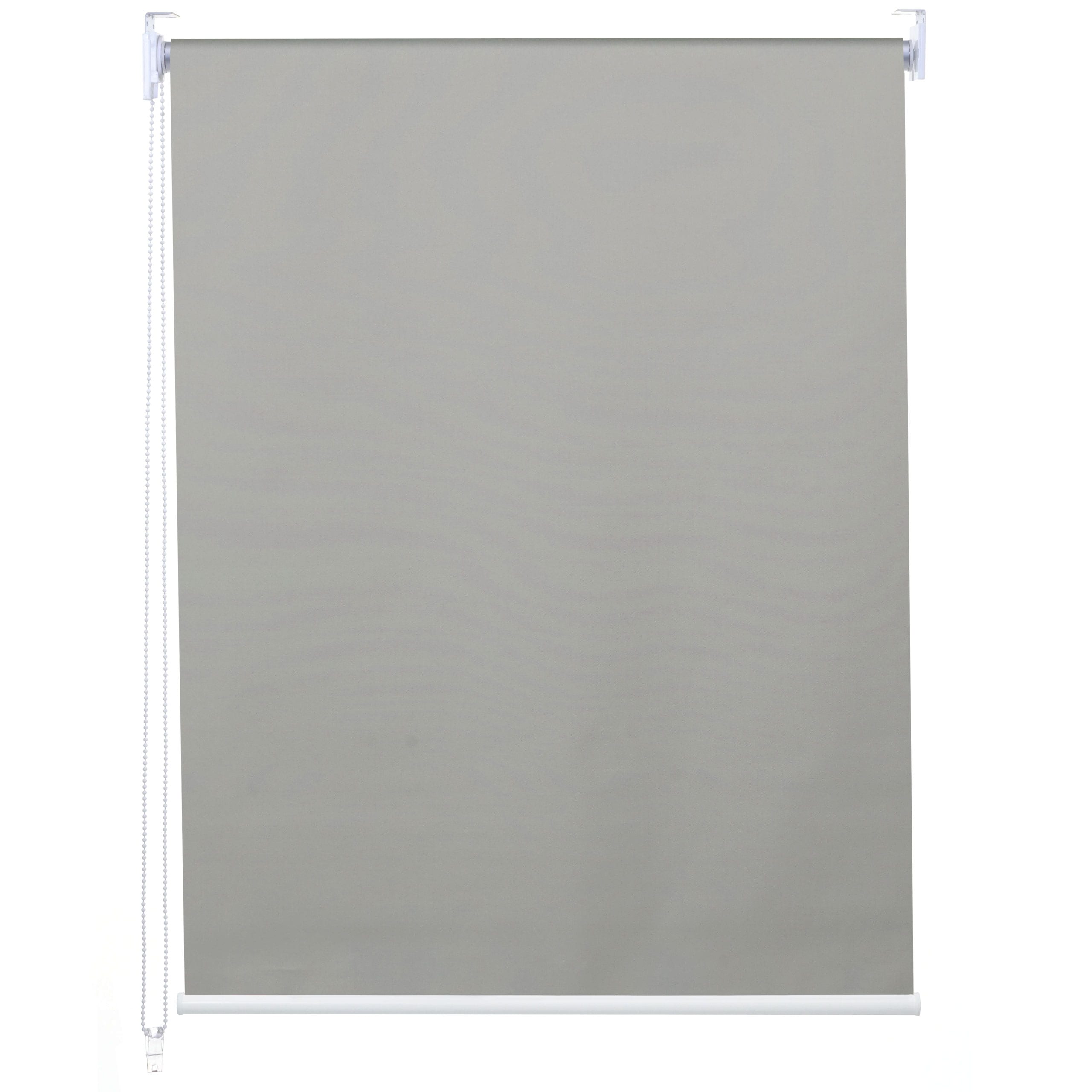 Rollo MCW-D52, Fensterrollo Seitenzugrollo Jalousie, Sonnenschutz Verdunkelung blickdicht 100x230cm ~ grau 