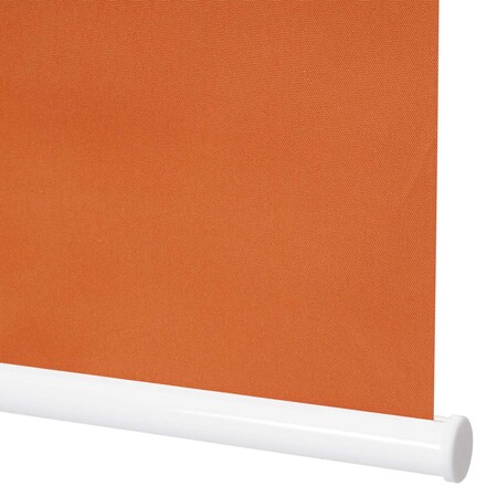 Rollo MCW-D52, Fensterrollo Seitenzugrollo Jalousie, Sonnenschutz Verdunkelung  blickdicht 100x230cm ~ orange bei Marktkauf online bestellen