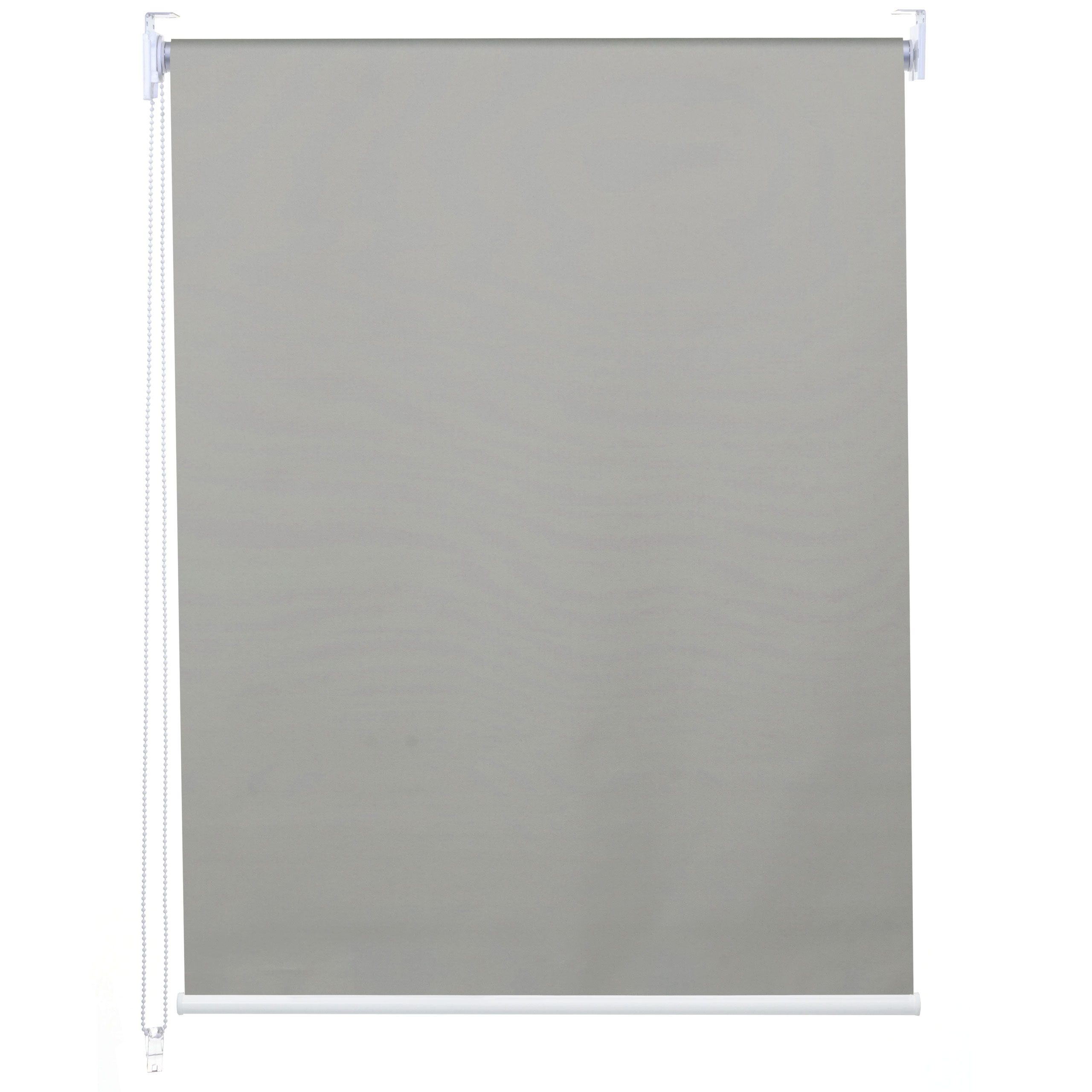 Rollo MCW-D52, Fensterrollo Seitenzugrollo Jalousie, Sonnenschutz Verdunkelung blickdicht 90x230cm ~ grau 