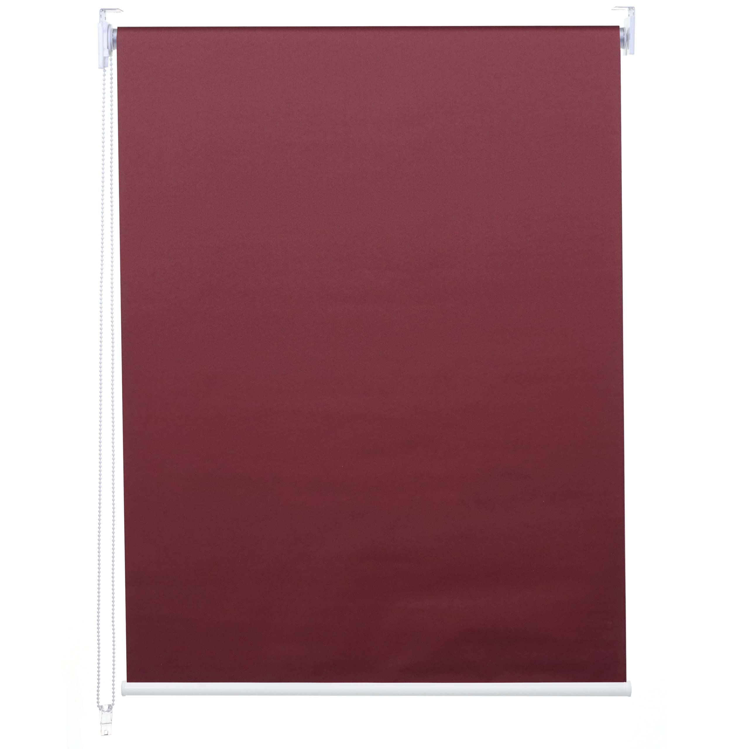 Rollo MCW-D52, Fensterrollo Seitenzugrollo Jalousie, Sonnenschutz Verdunkelung blickdicht 60x160cm ~ bordeaux - Bild 1