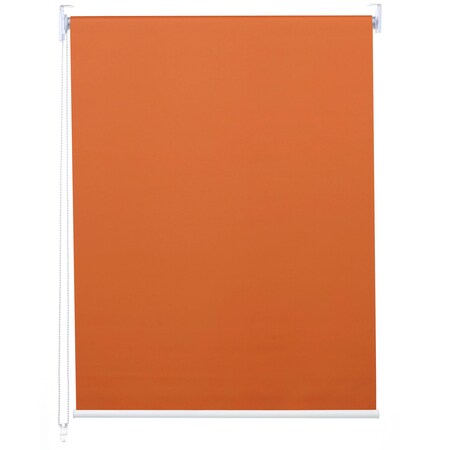 Rollo MCW-D52, Fensterrollo online blickdicht orange Marktkauf ~ Sonnenschutz Verdunkelung bestellen Seitenzugrollo Jalousie, bei 60x160cm