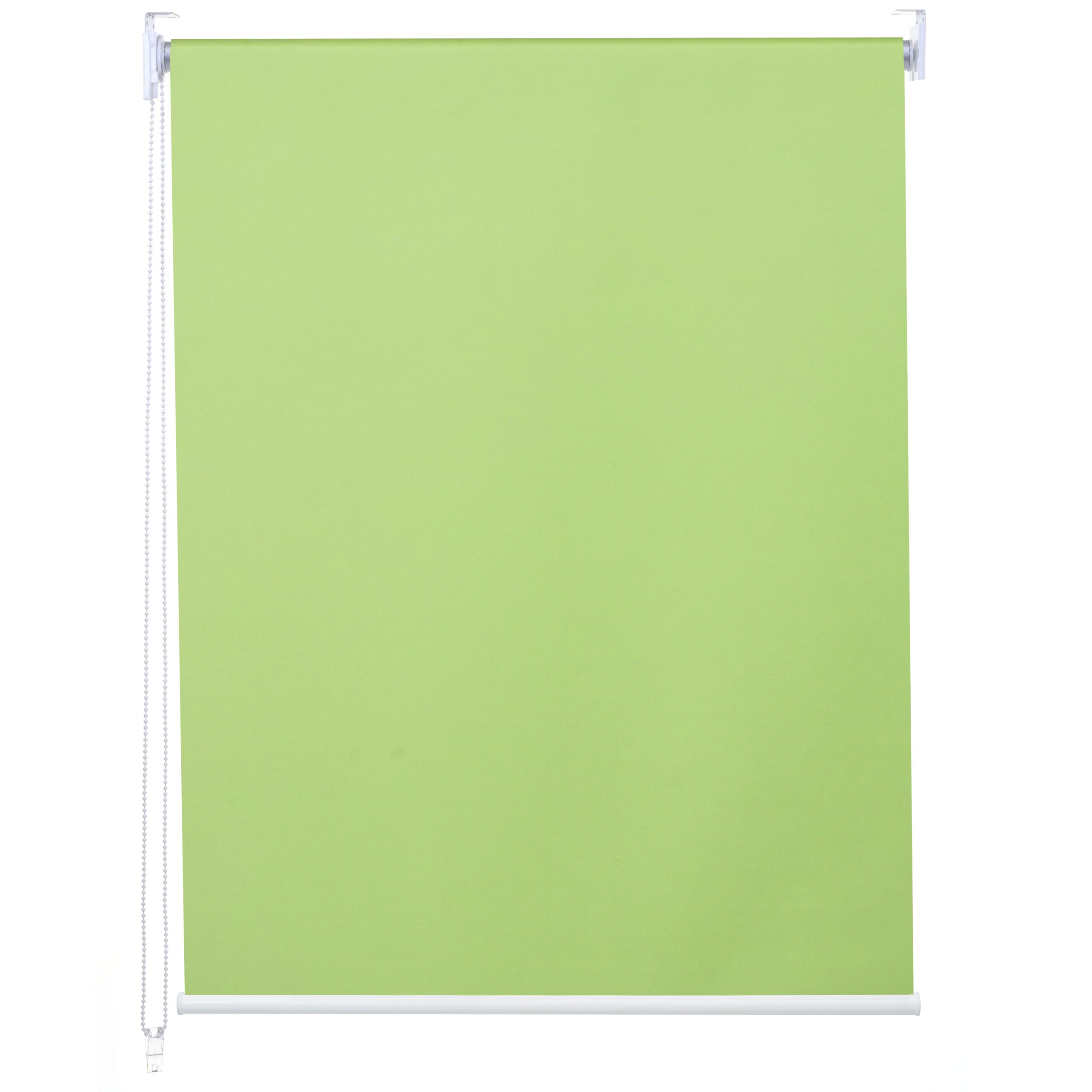 Rollo MCW-D52, Fensterrollo Seitenzugrollo Jalousie, Sonnenschutz Verdunkelung blickdicht 40x160cm ~ hellgr&uuml;n 