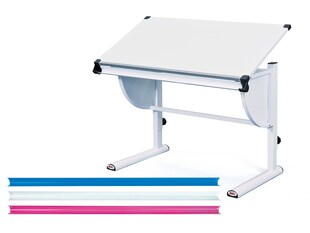 Inter Link Schülerschreibtisch Milo 3 in 1 in weiss, blau und pink 