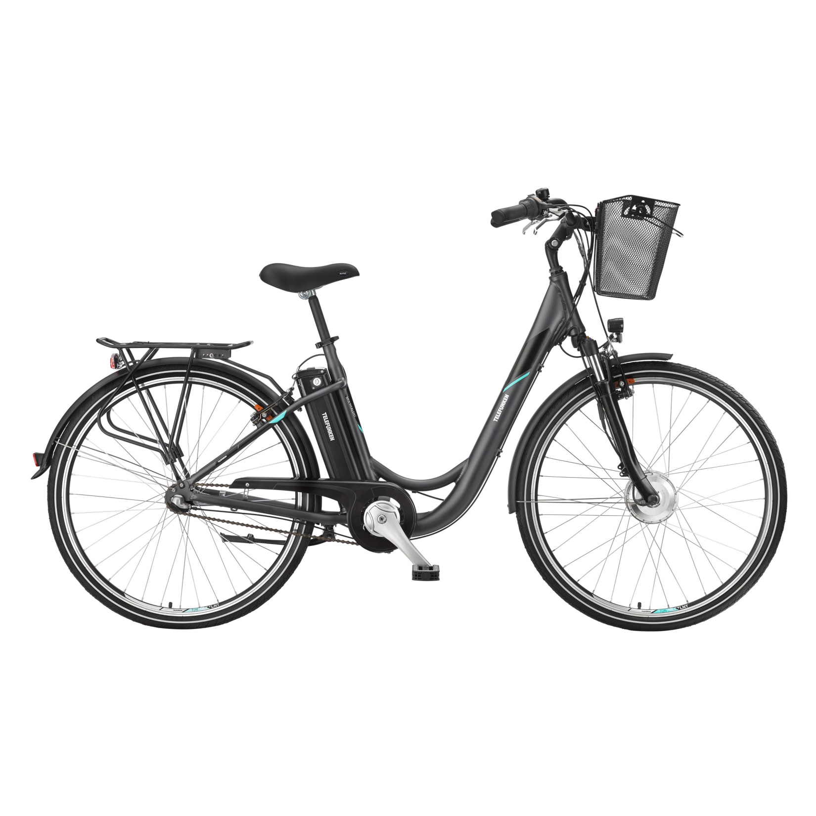 Telefunken Alu City E-Bike 28" Multitalent RC830 3-Gang Nabenschaltung anthrazit 