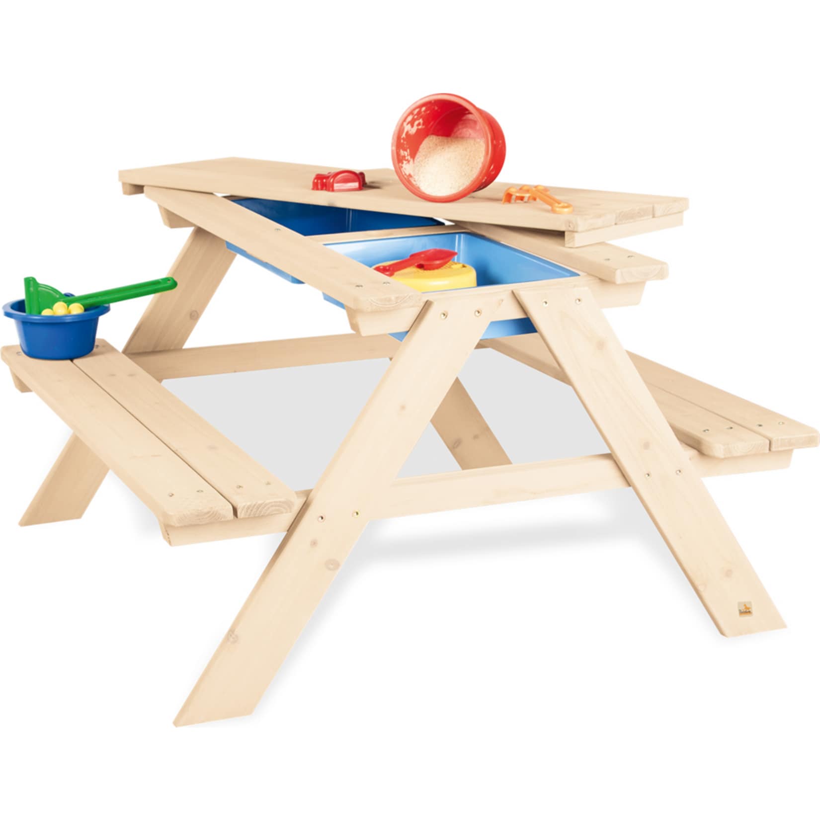 Pinolino Kindersitzgarnitur 'Matsch-Nicki f&uuml;r 4', natur 