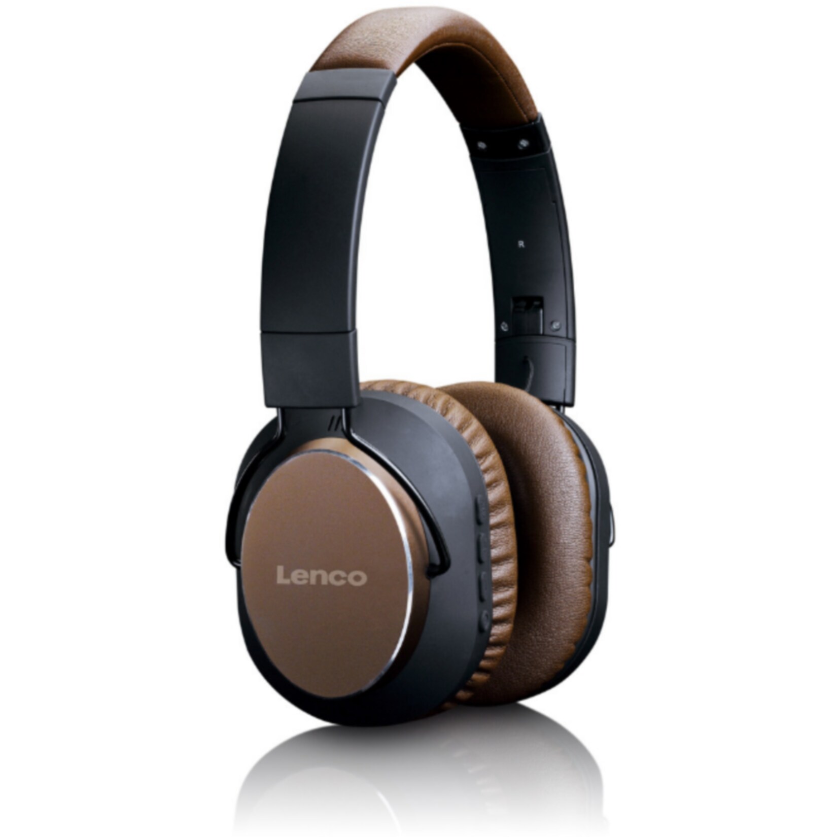 Lenco HPB-730BN Bluetooth Headphone mit Active Noise Cancelling (ANC) 