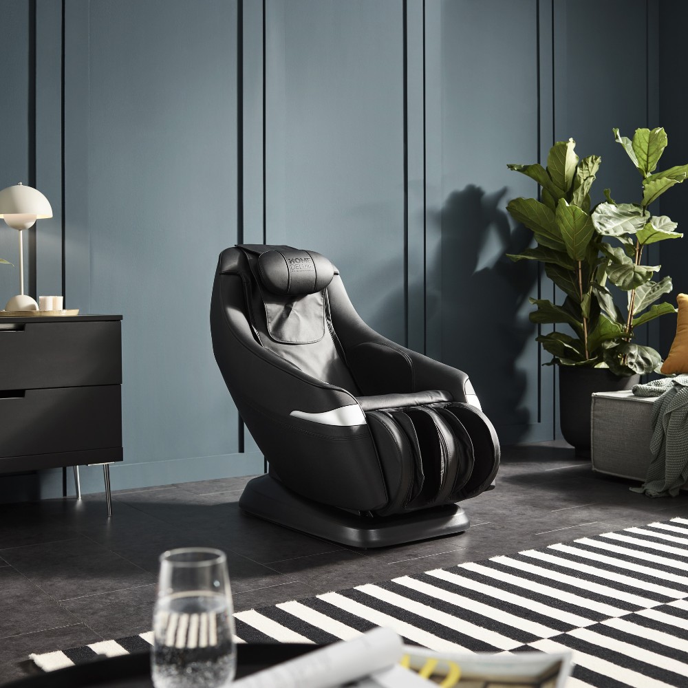 HOME DELUXE Massagesessel Attiva - inkl. Heizfunktion, schwarz 
