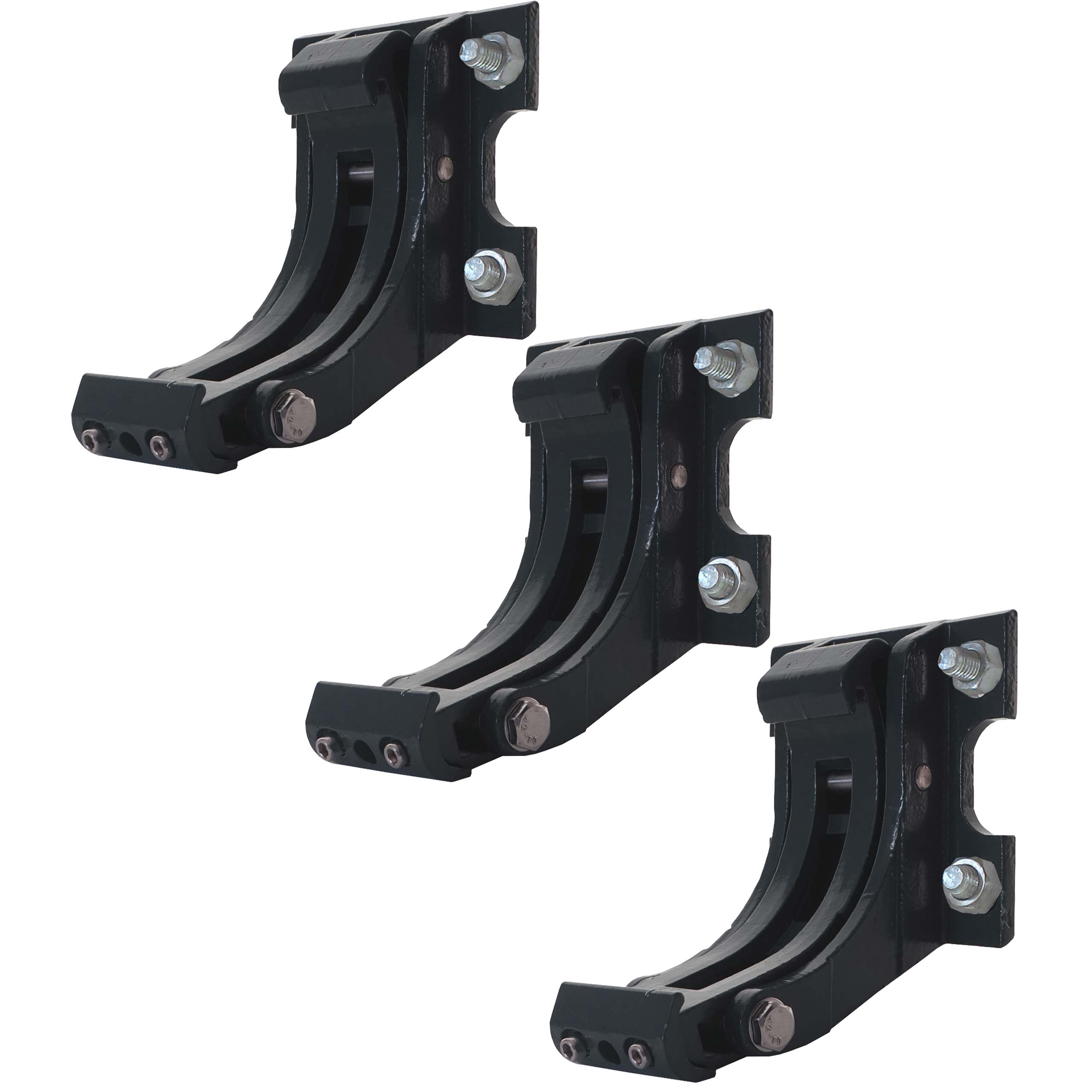 3er-Set Wandhalterung f&uuml;r Markise H124, Wandkonsole Wandmontage Adapter ~ anthrazit 