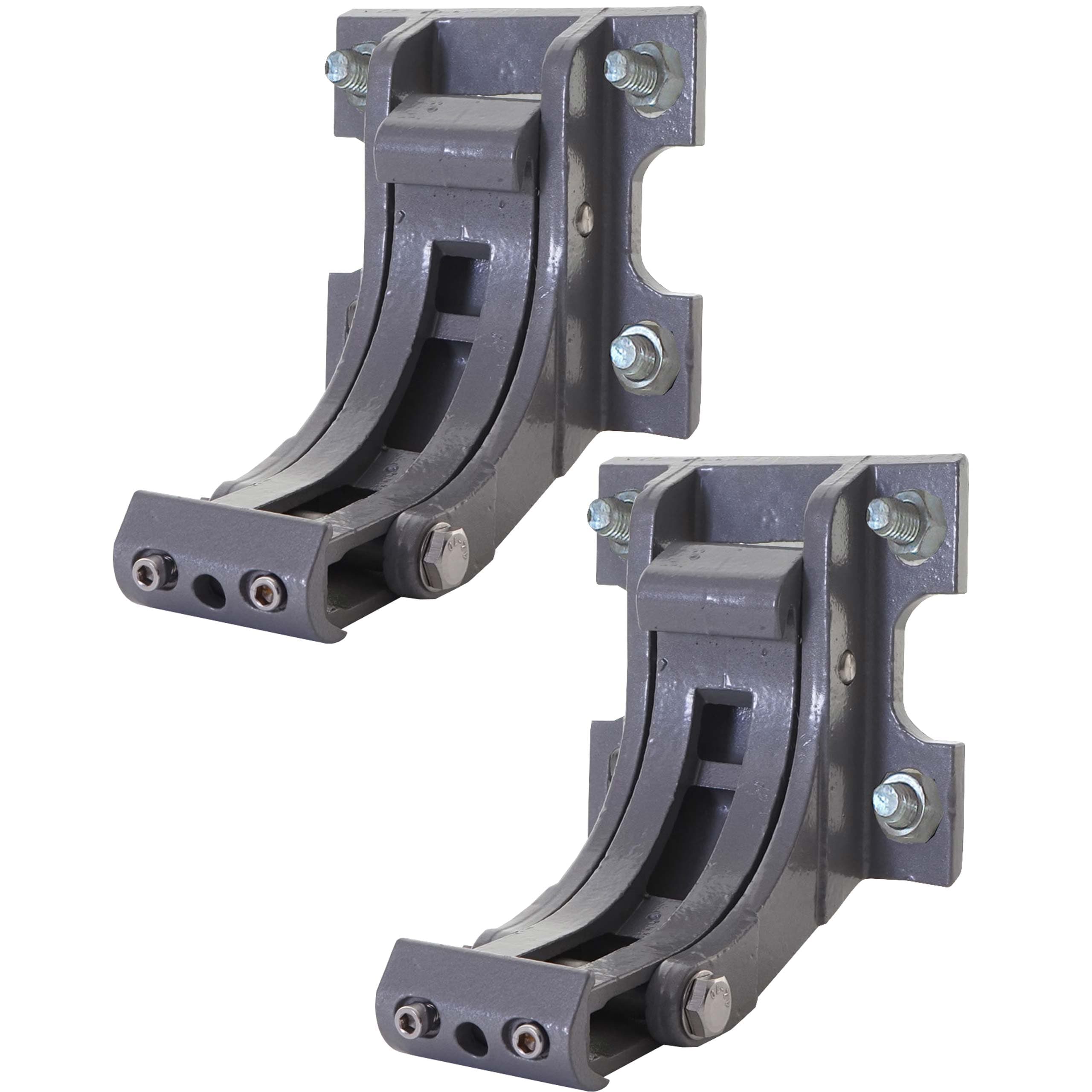 2er-Set Wandhalterung f&uuml;r Markise H122, H123, Wandkonsole Wandmontage Adapter ~ grau 