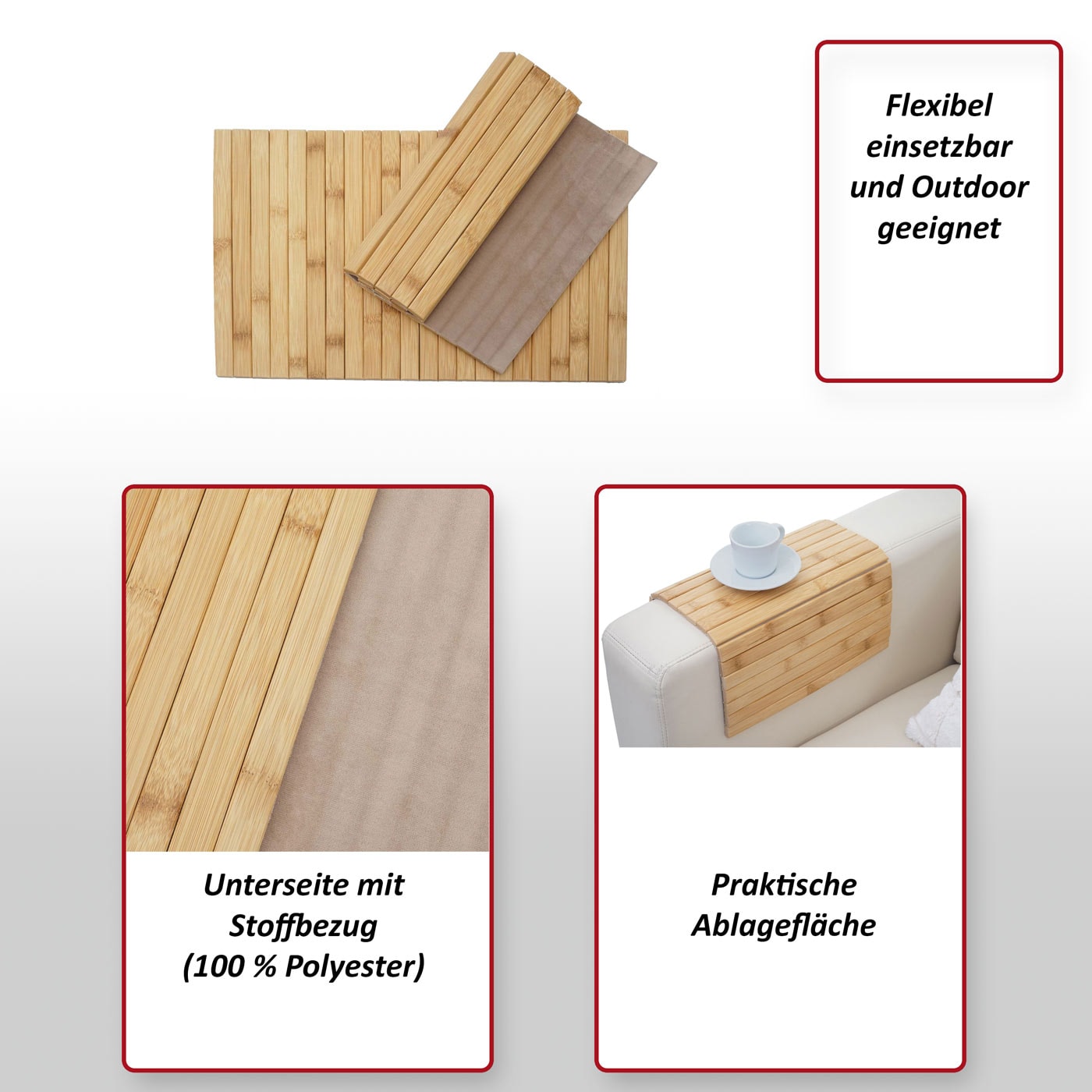 4 Bambus-Platzsets In Senfgelb, 45x30 Cm – Nachhaltige Tischdeko Für Esstisch & Feiern