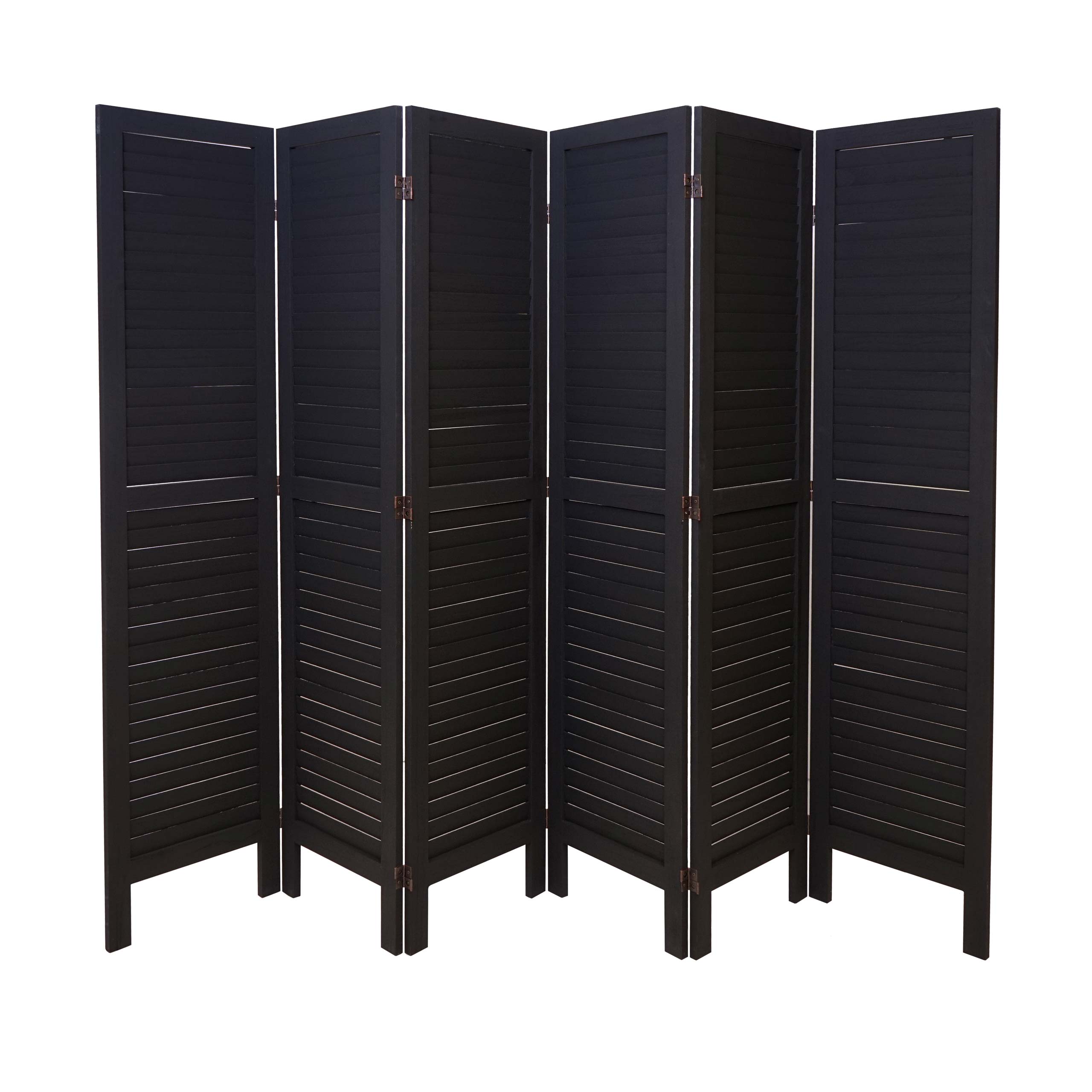 Paravent MCW-G30, Trennwand Sichtschutz Raumteiler, Shabby-Look 170x240cm ~ anthrazit 