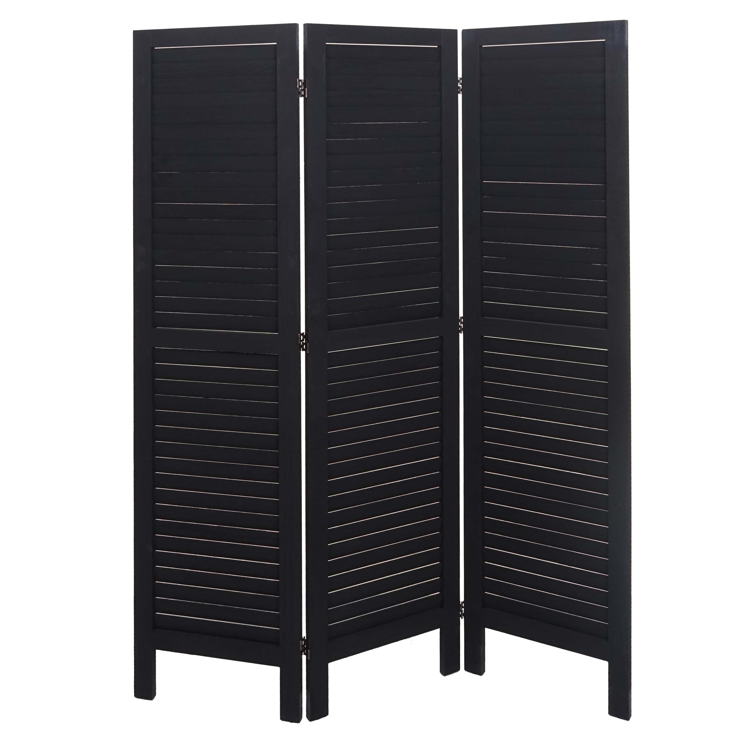 Paravent MCW-G30, Trennwand Sichtschutz Raumteiler, Shabby-Look 170x120cm ~ anthrazit 