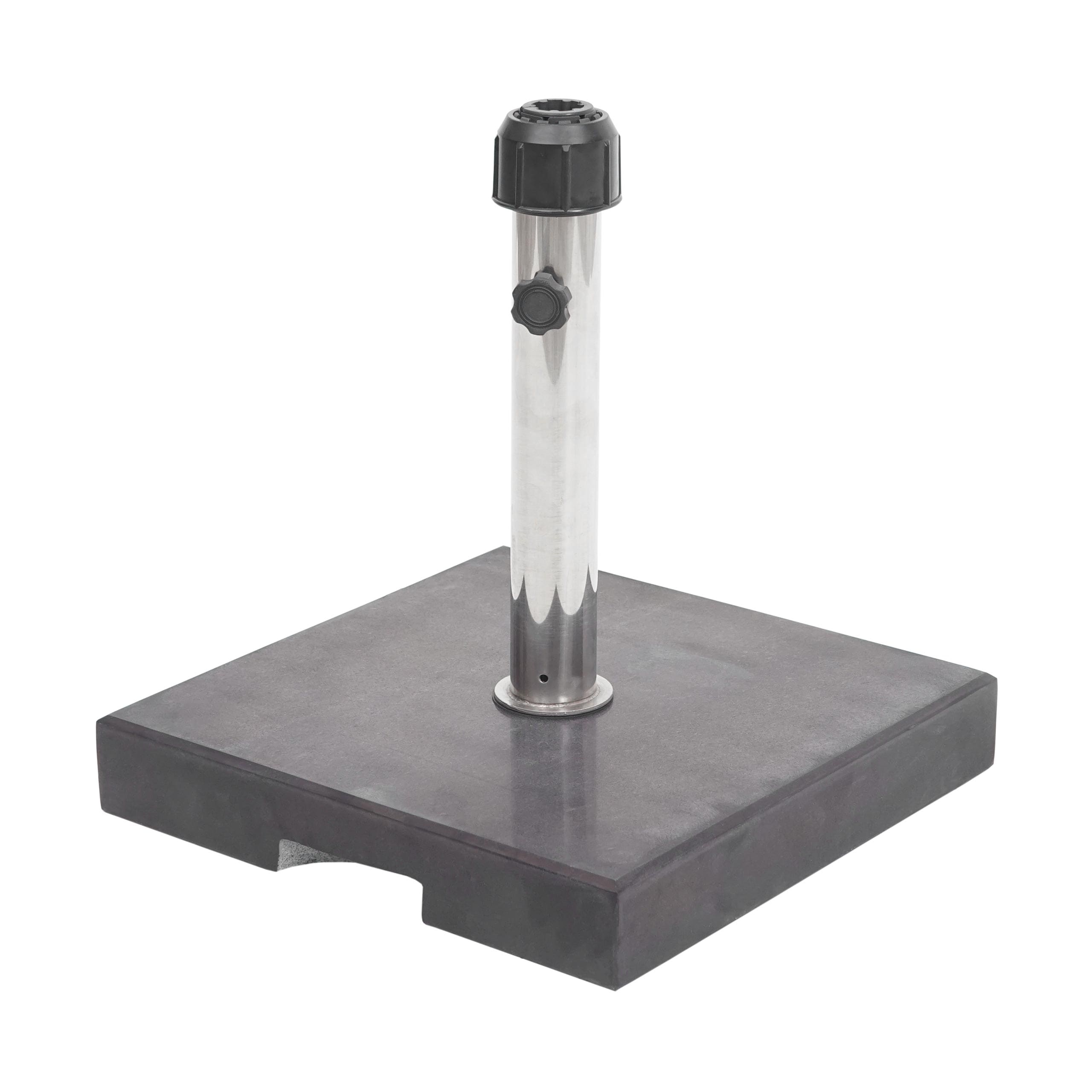 Sonnenschirmst&auml;nder MCW-F92, Schirmst&auml;nder Schirmhalter, Granit ~ 24kg eckig schwarz 