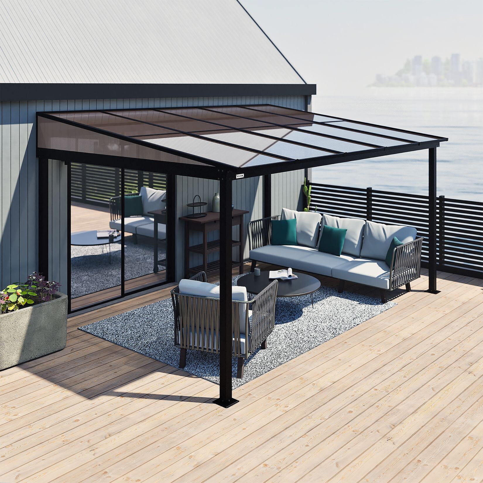Sojag Terrassenüberdachung St. Barthelemy 10x14