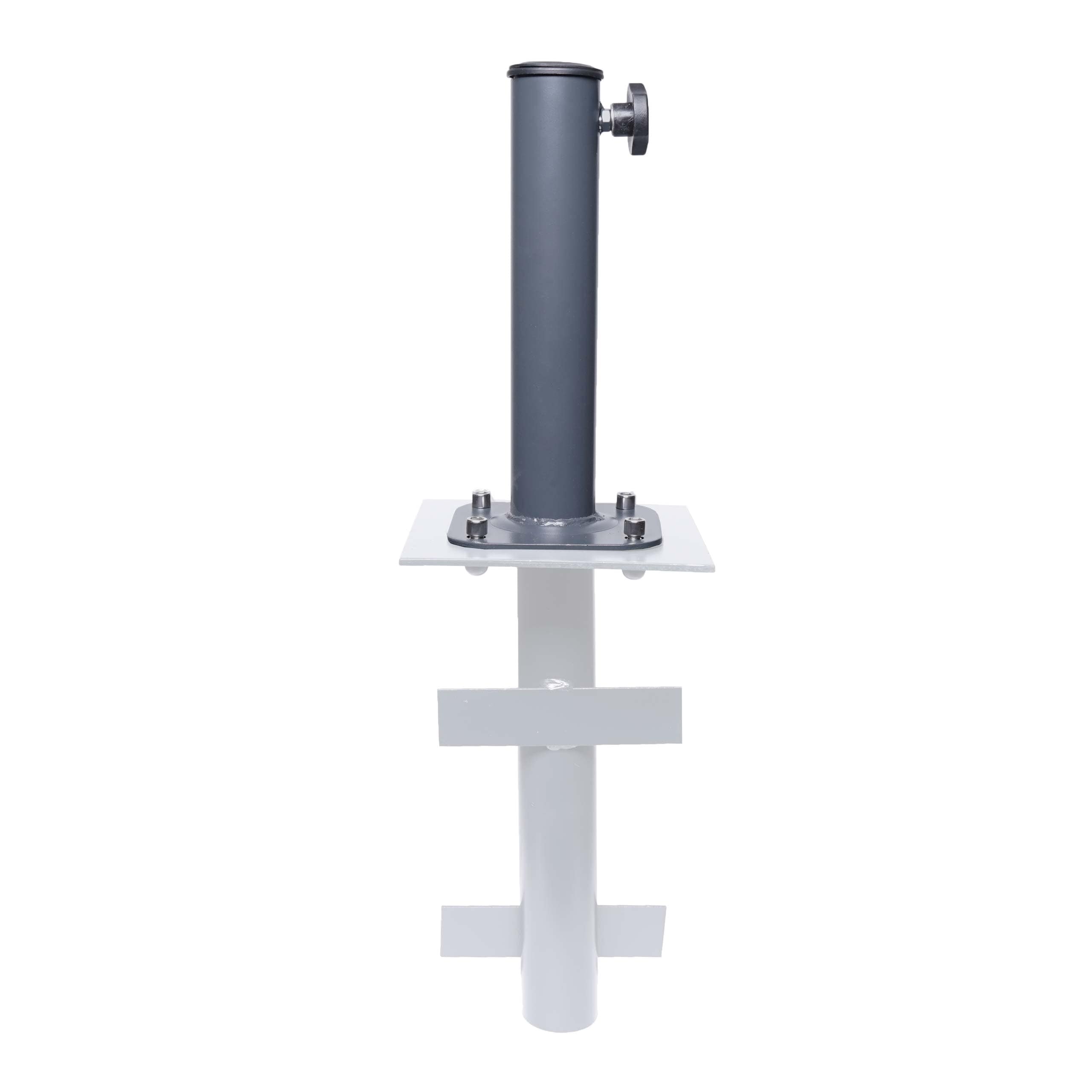 St&auml;nder auf Bodenh&uuml;lse MCW-A96, Schirmst&auml;nder f&uuml;r Bodenanker/-platte/-montage Sonnen-/Ampelschirm, Metall &Oslash; 38-48mm 