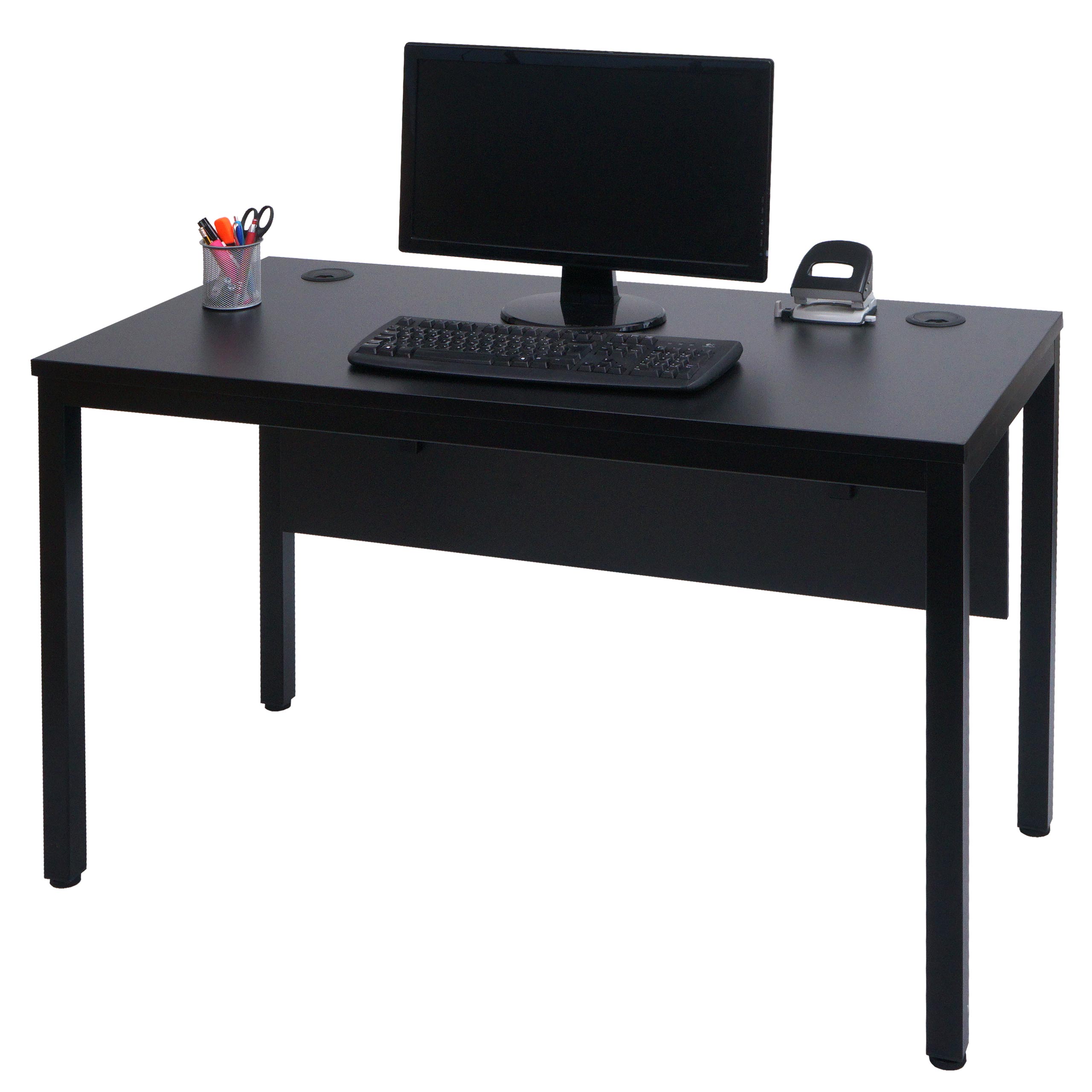 Schreibtisch MCW-E94, B&uuml;rotisch Computertisch 120x60cm ~ schwarz 