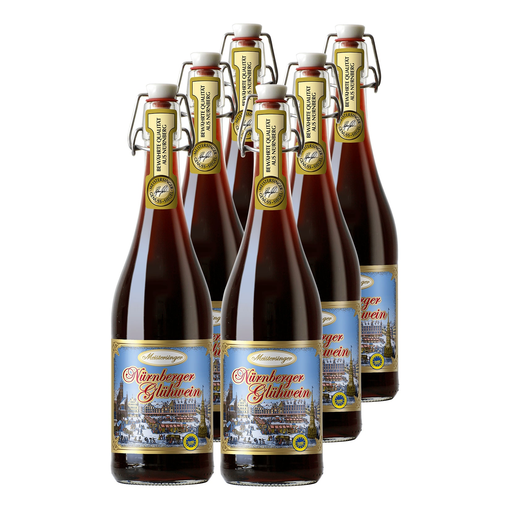 Meistersinger N&uuml;rnberger Gl&uuml;hwein g.g.A. 10,0% vol 6 x 0,75 Liter 