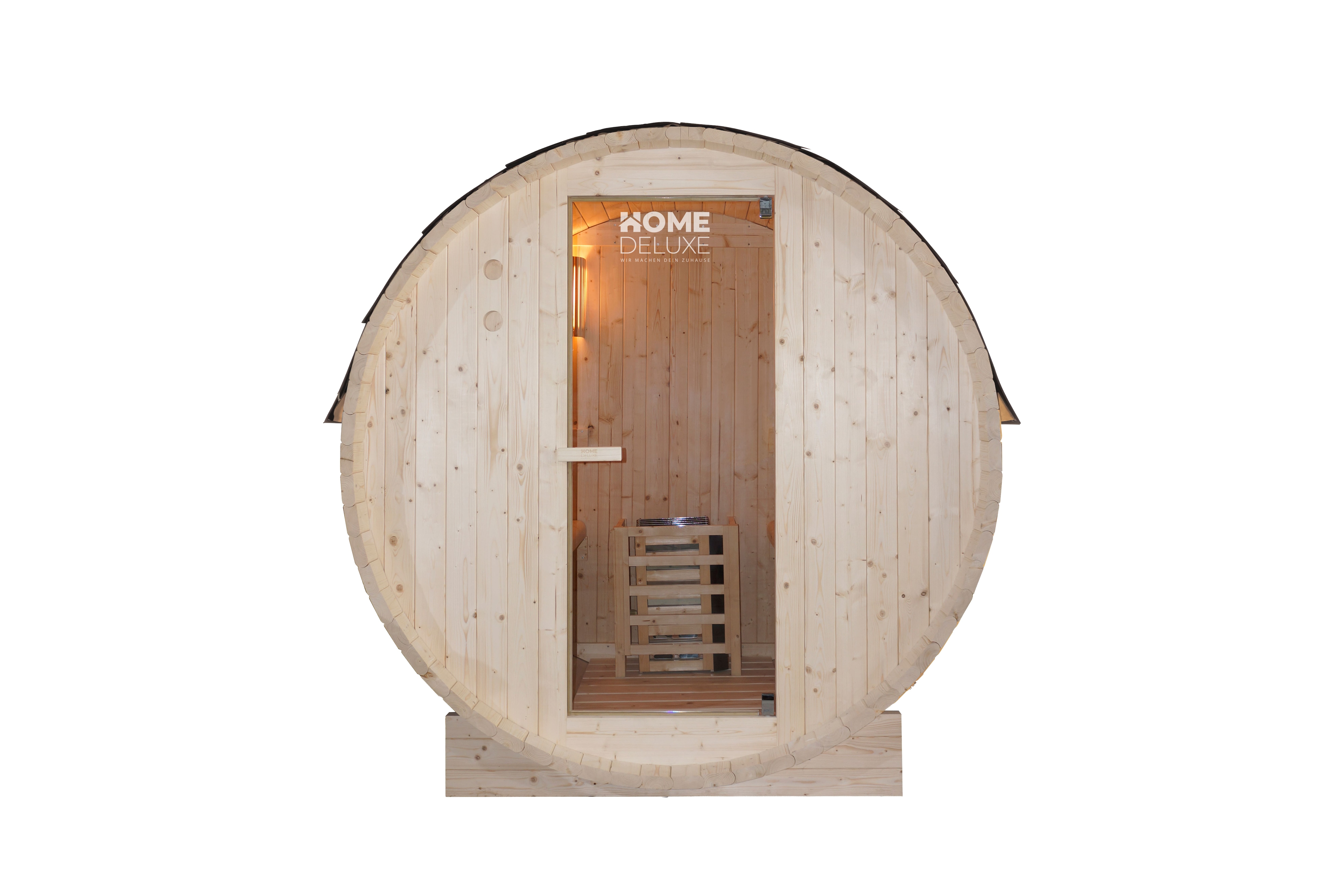 Home Deluxe Outdoor Saunafass Lahti M - 2 bis 3 Personen / 3,6 kW 