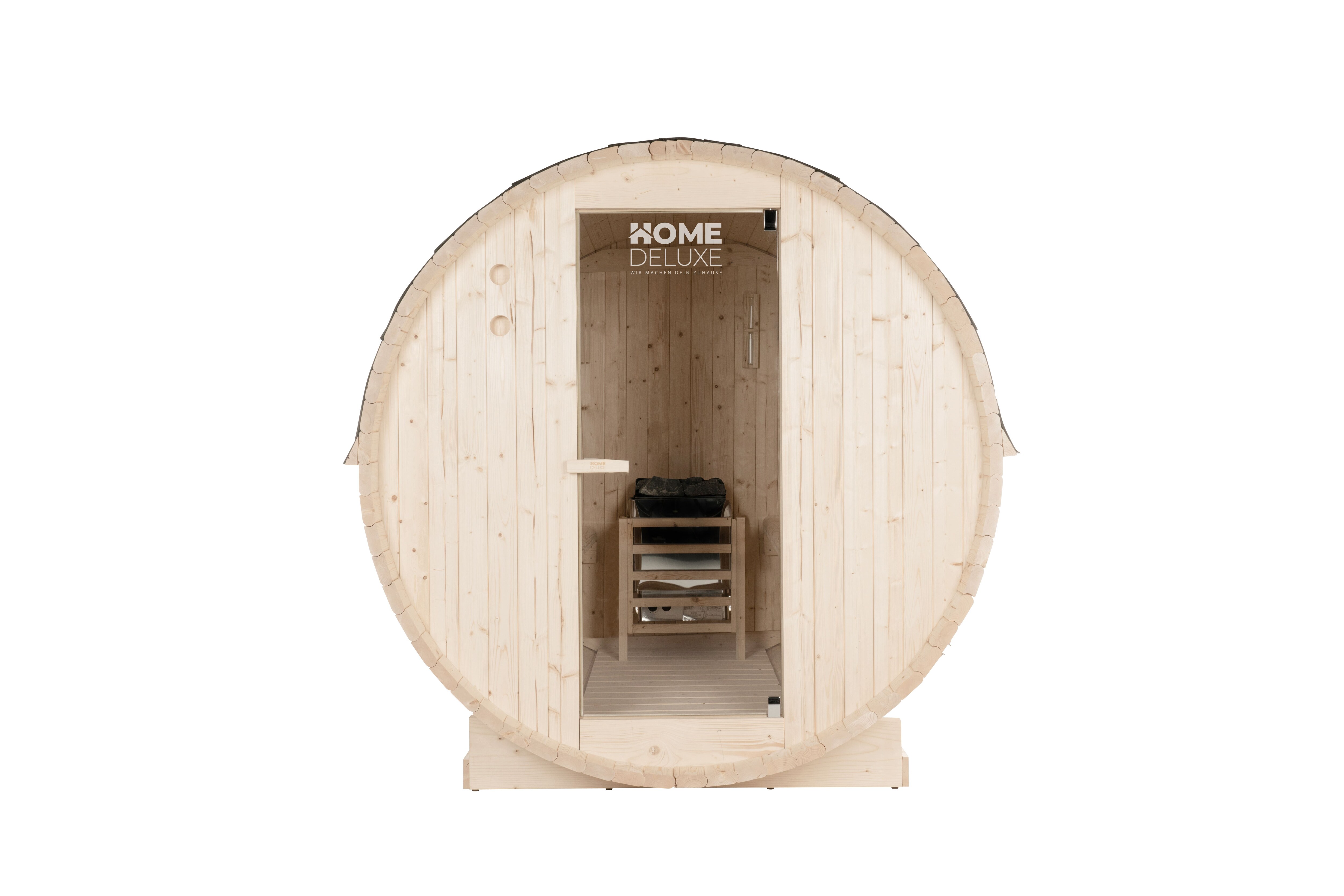 Home Deluxe Outdoor Saunafass Lahti L - 4 bis 5 Personen / 6,0 kW 