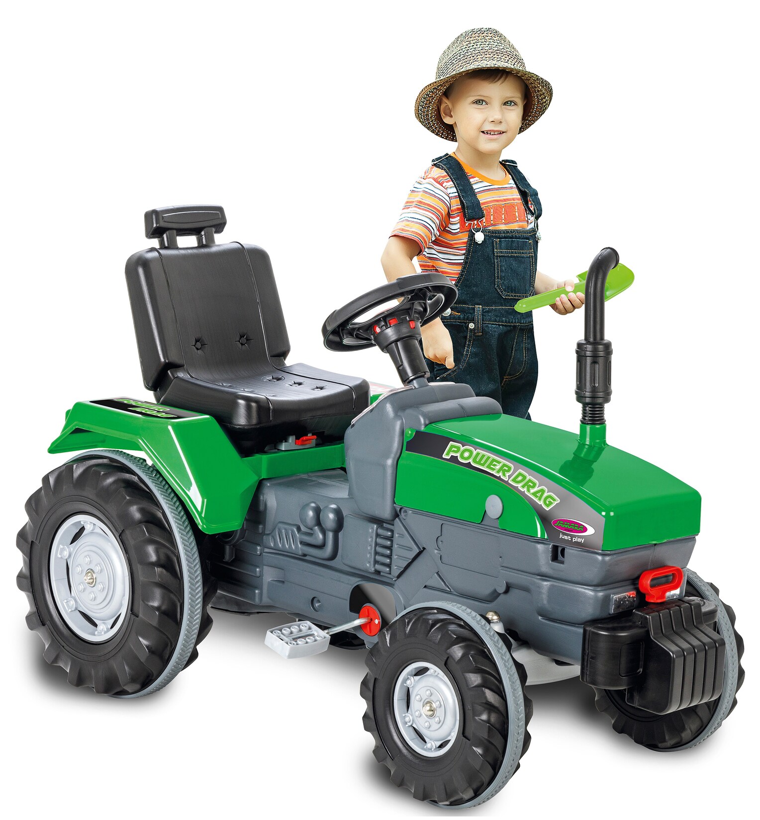 Trettraktor Power Drag grün