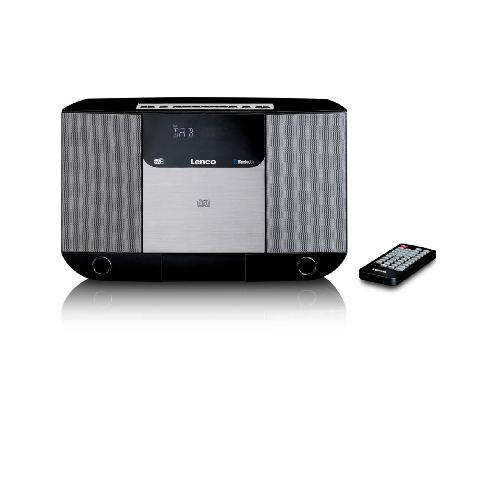 Lenco DAR-045 Vertikale Stereo Anlage mit DAB+/FM Radio, CD Player und Bluetooth 