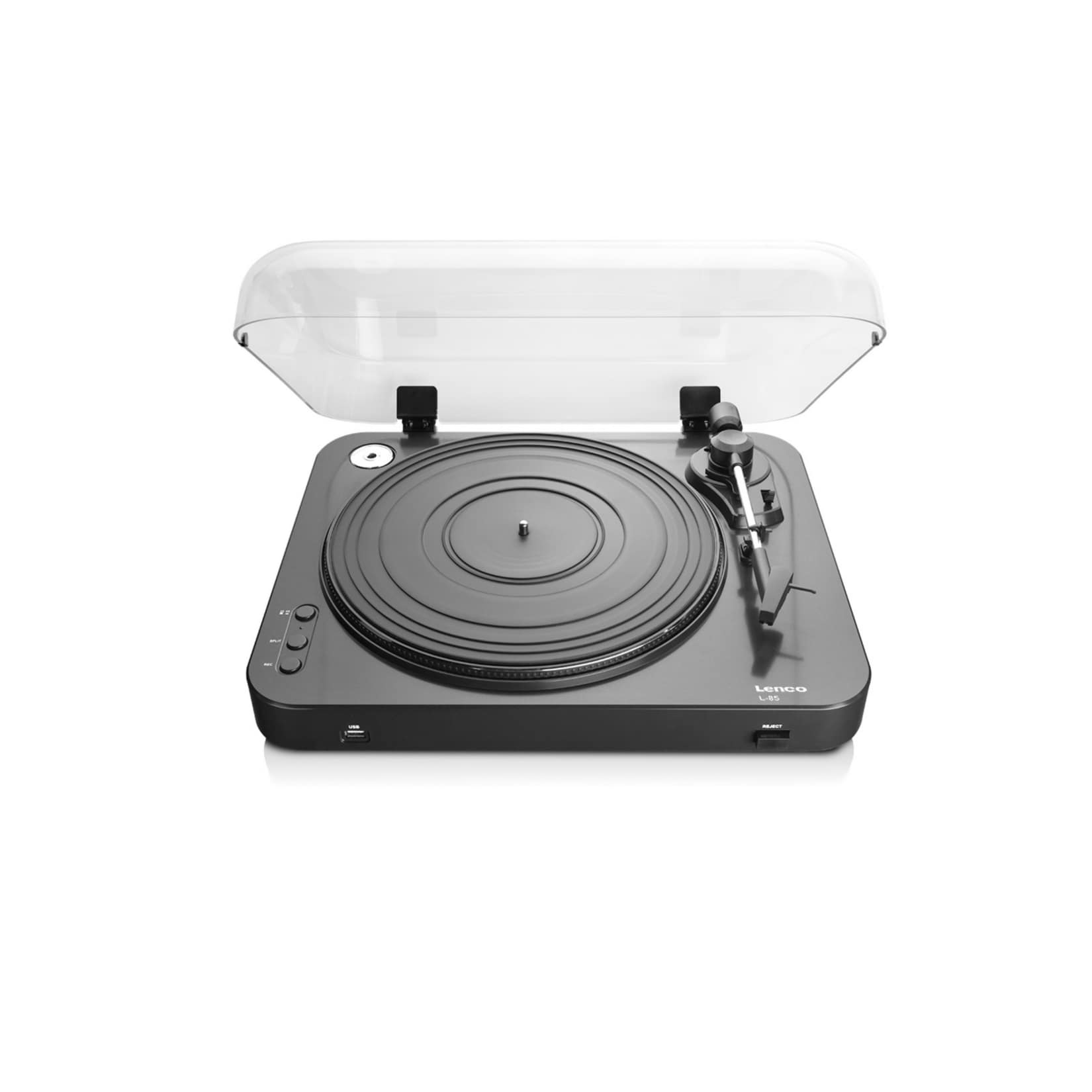 Lenco L-85 Plattenspieler mit USB-Direktencoding, schwarz 