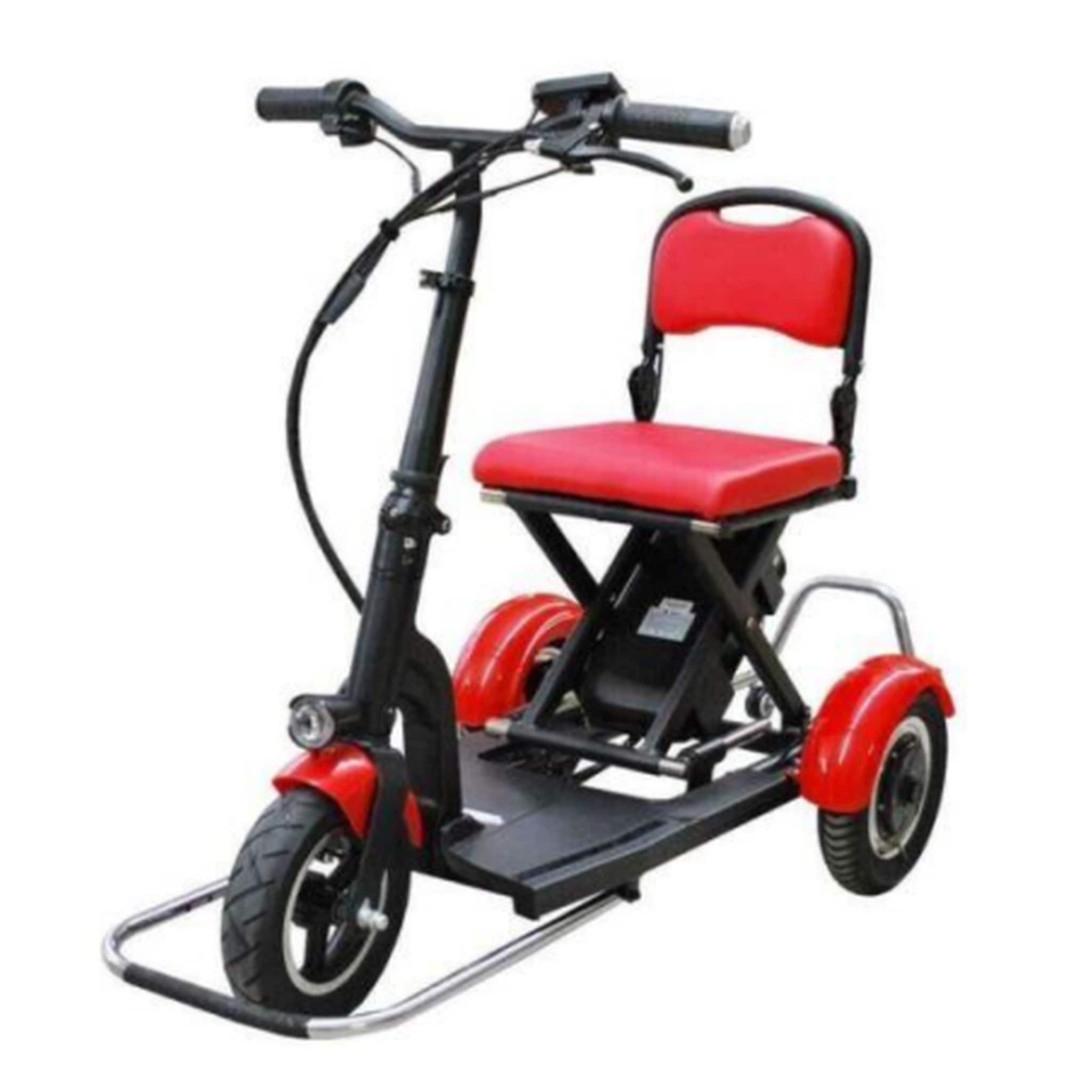 Elektro-Mobilit&auml;tshilfe MoBot Light rot - 3 Fahrstufen + R&uuml;ckw&auml;rtsgang /klappbar 