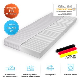 HOME DELUXE Matratze ORTHO BASIC, 90 x 200 cm 