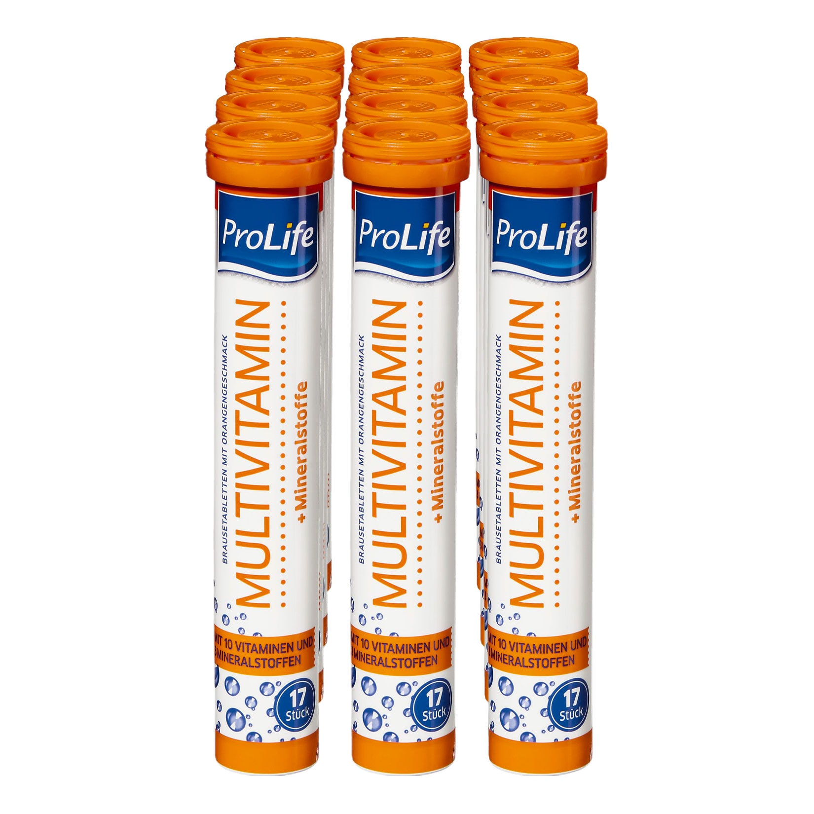 ProLife Brausetabletten Multivitamin 102 g, 12er Pack - Bild 1