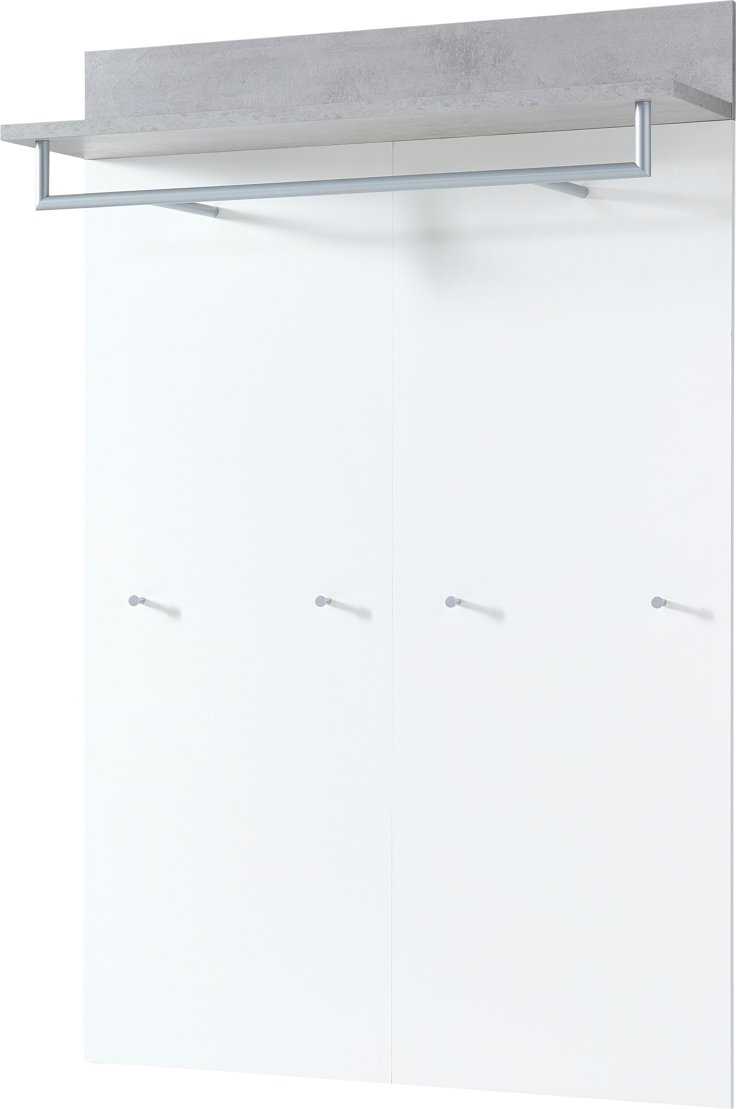 Germania Garderobenpaneel mit einem Ablageboden mit einer Kleiderstange aus Metall GW-TOPIX 3773 versch. Farben 