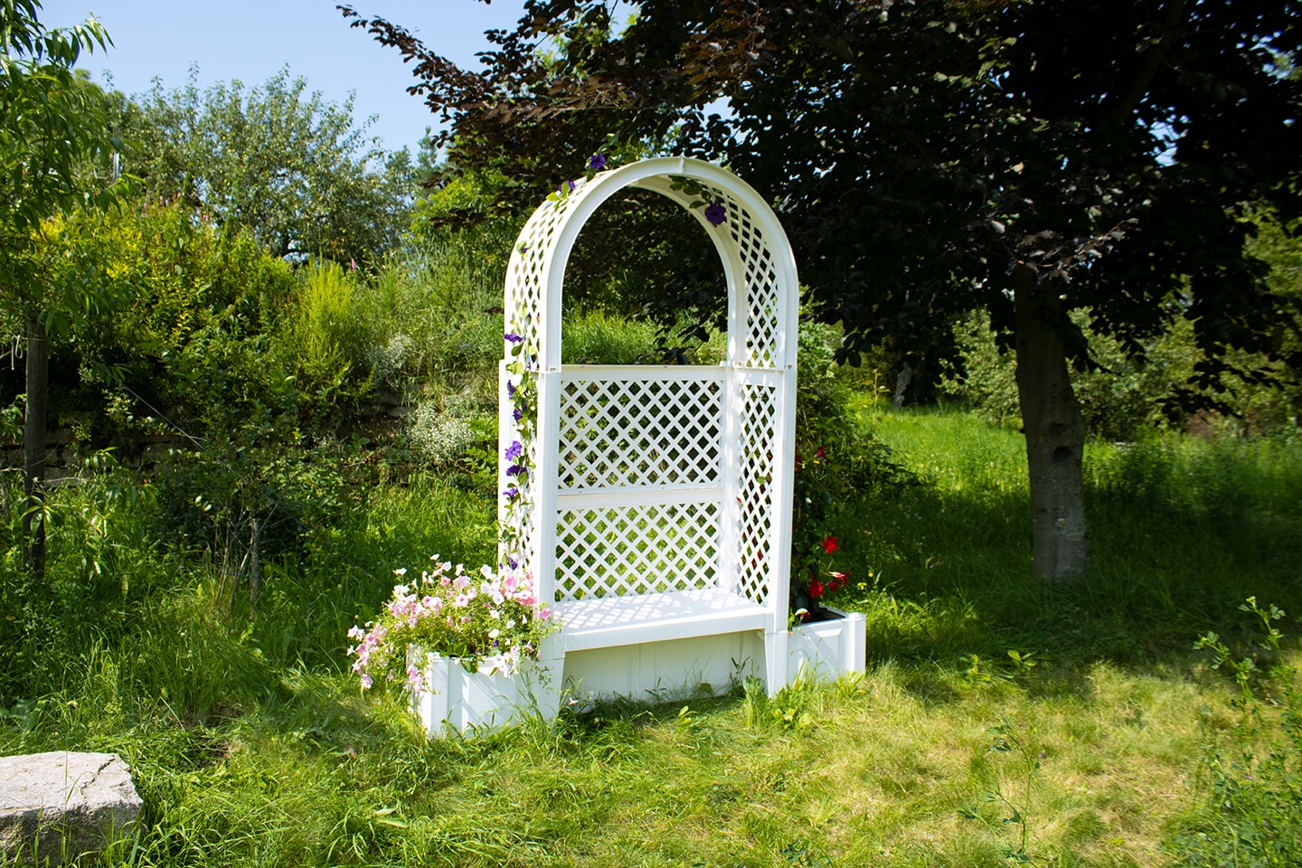 Gartenbank "Amsterdam", wei&szlig; 