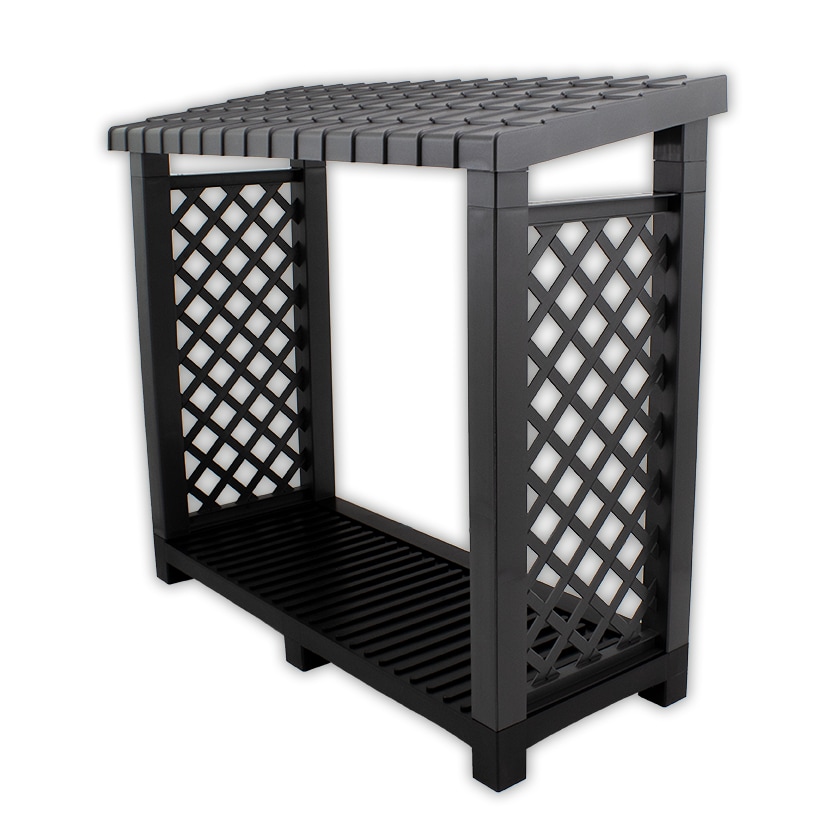 Kaminholzregal, anthrazit 