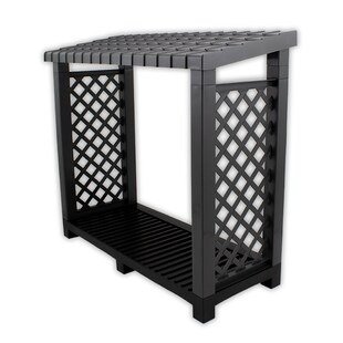 Kaminholzregal, anthrazit 