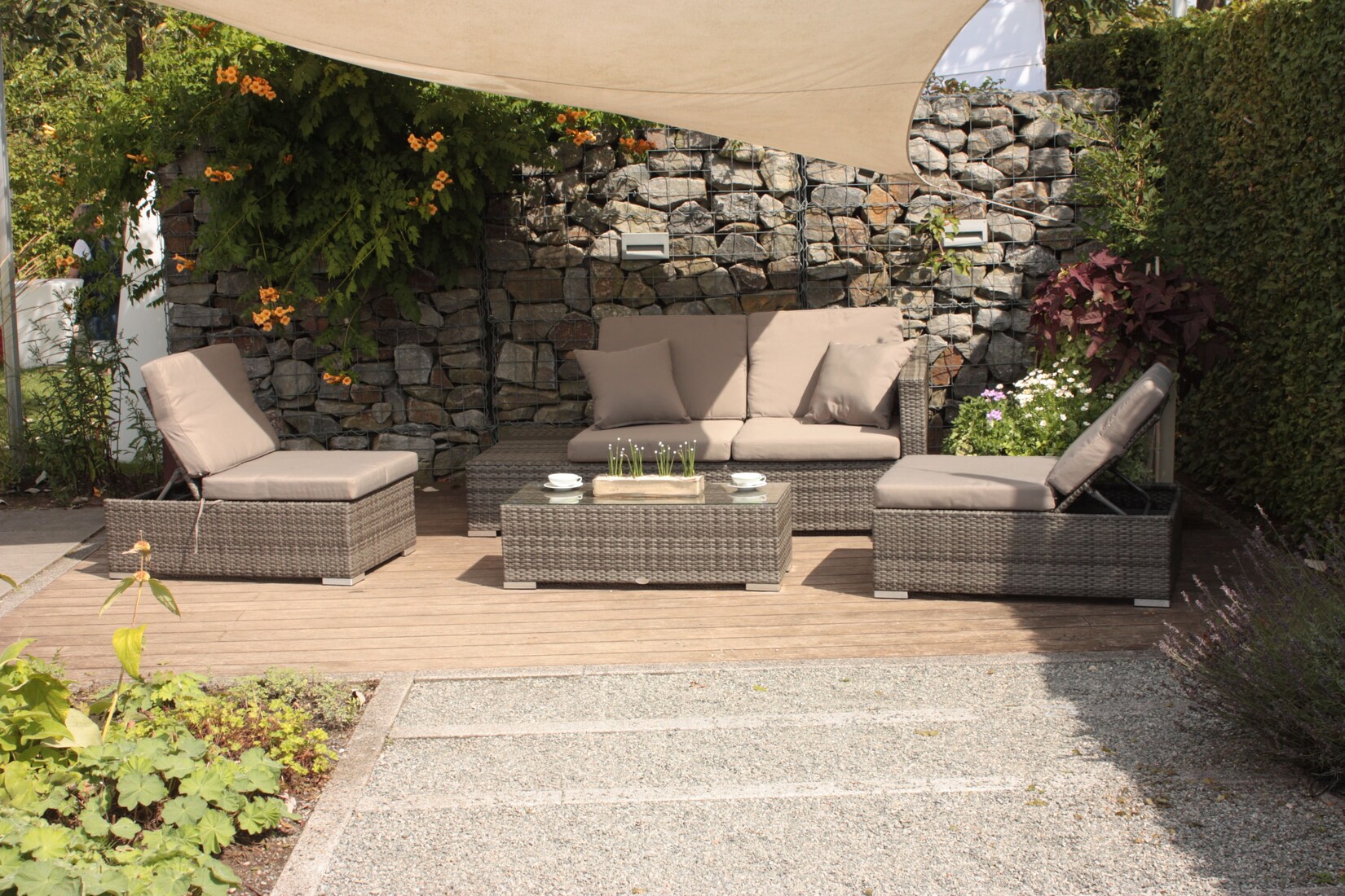 Garden Pleasure Loungegruppe Alcudia, multifunktional