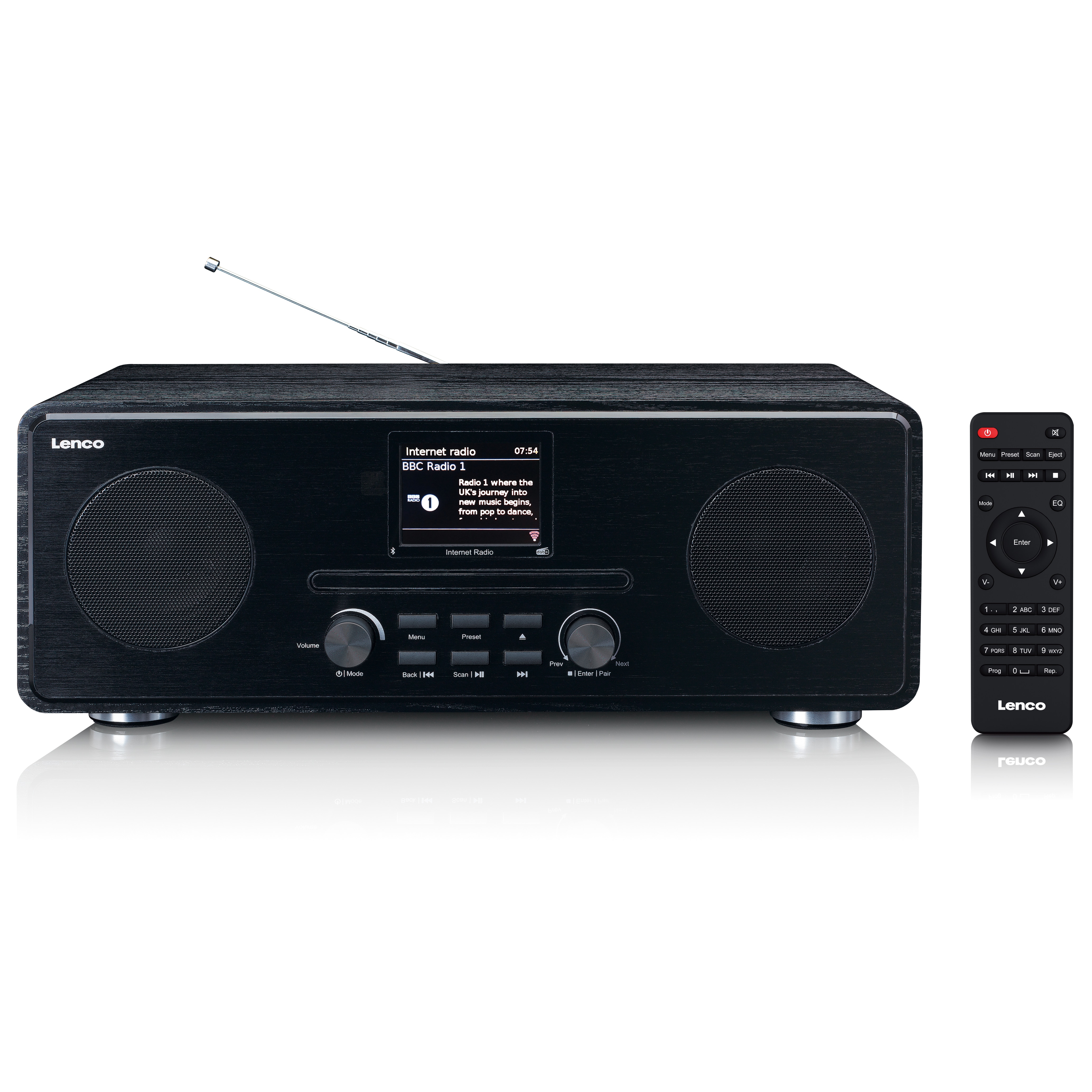 Lenco Internetradio DIR-260 mit DAB+, Bluetooth und CD-Player 