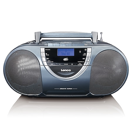 Lenco Tragbares DAB+-Radio SCD-6800GY mit CD, MP3 und Kassettenspieler 