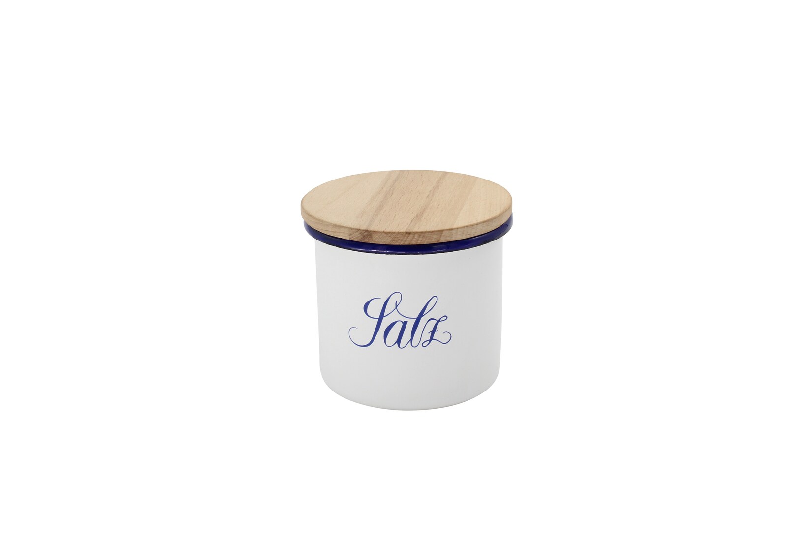 Dose "Salz" Serie HUSUM emailliert, 0,7 Liter